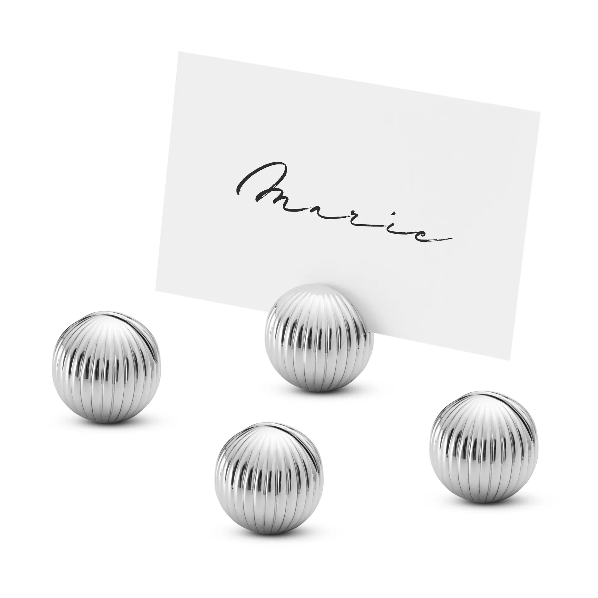 Suporte de marcadores de lugar Bernadotte 4 un., Cromado Georg Jensen