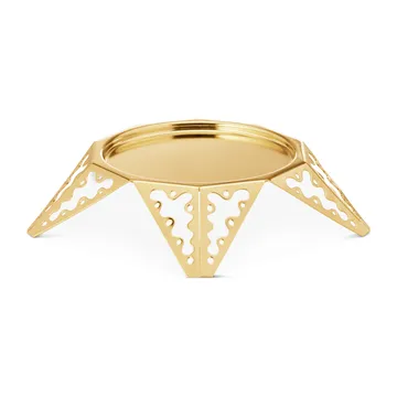 Suporte de velas 2022 the year's para vela em bloco - banhado a ouro - Georg Jensen