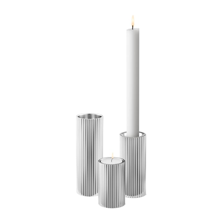 Suporte de velas Bernadotte 3 un. - Aço inoxidável - Georg Jensen