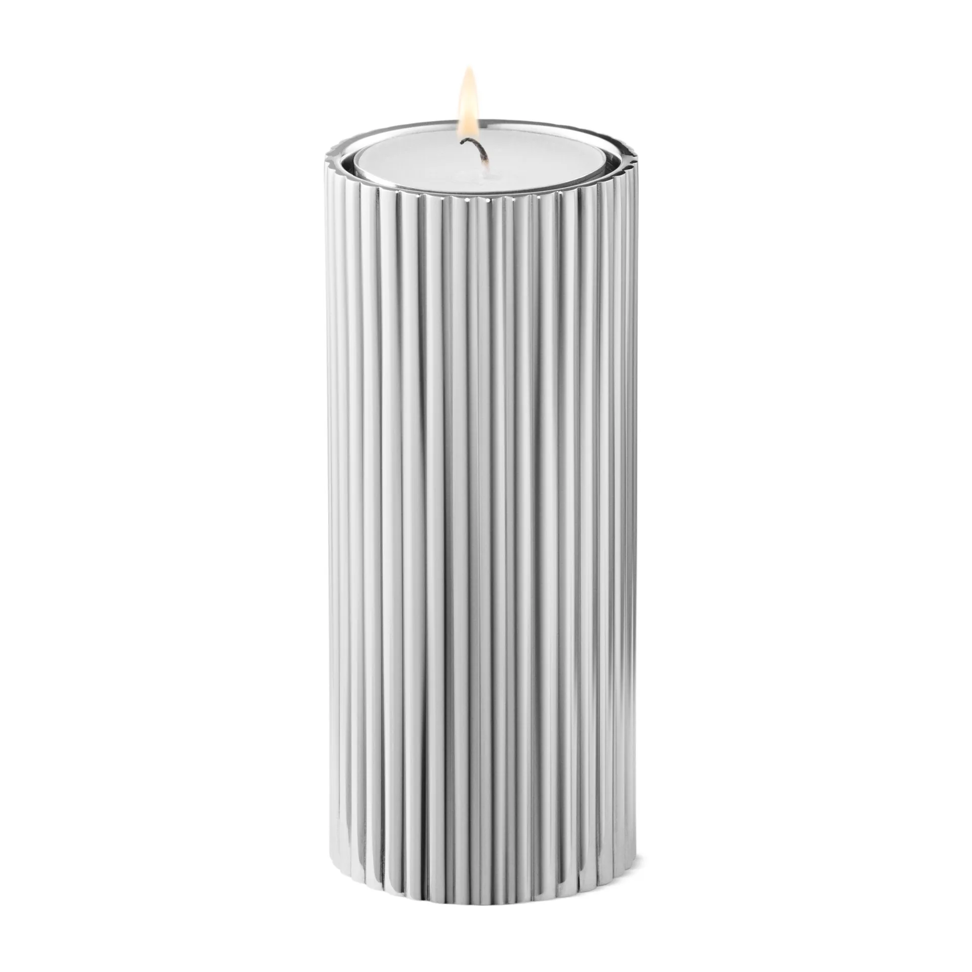 Suporte de velas Bernadotte 3 un., Aço inoxidável Georg Jensen