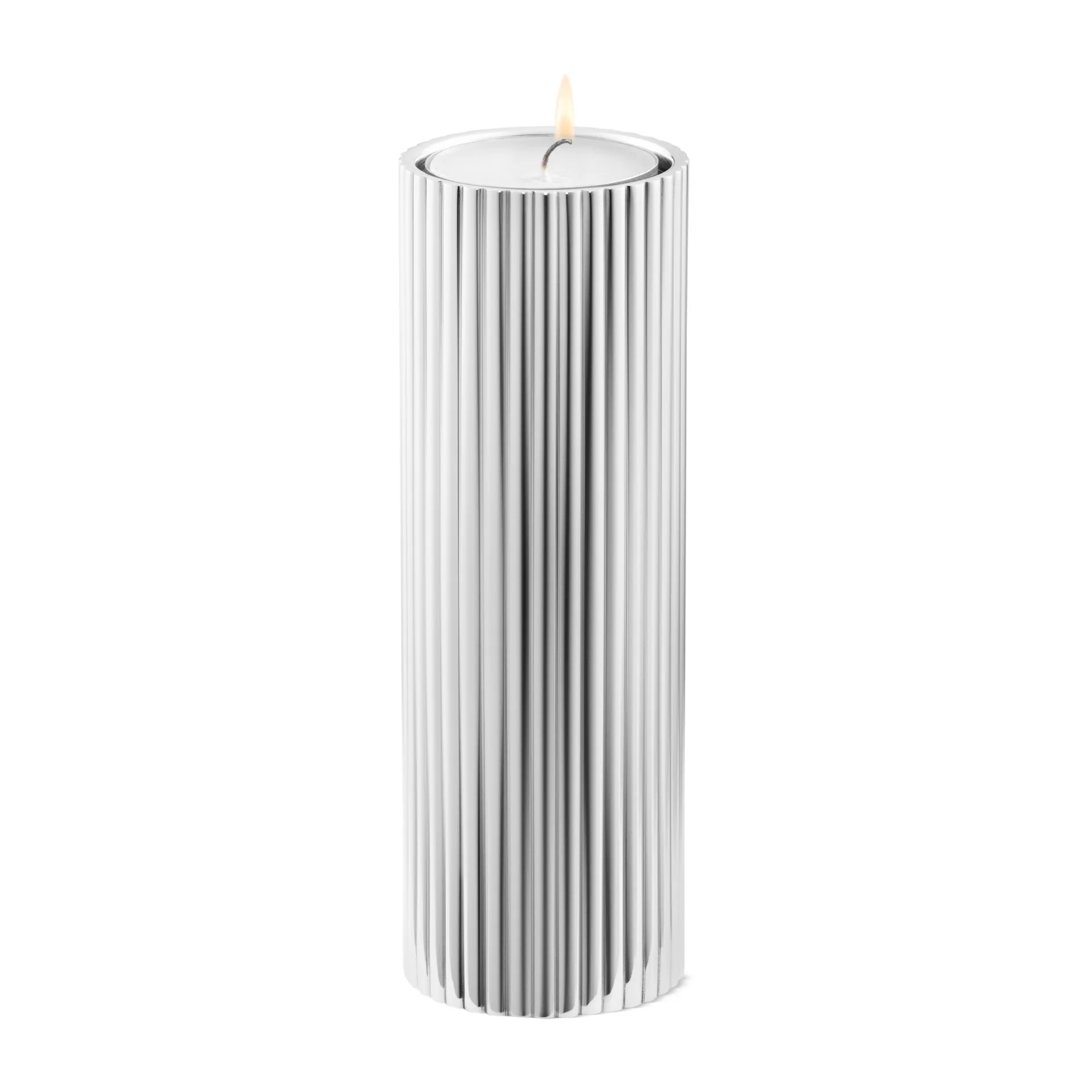 Suporte de velas Bernadotte 3 un., Aço inoxidável Georg Jensen