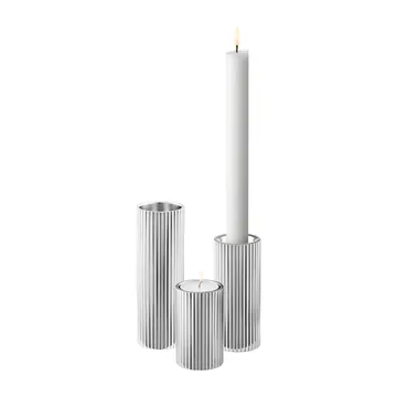 Suporte de velas Bernadotte 8 cm - Aço inoxidável - Georg Jensen