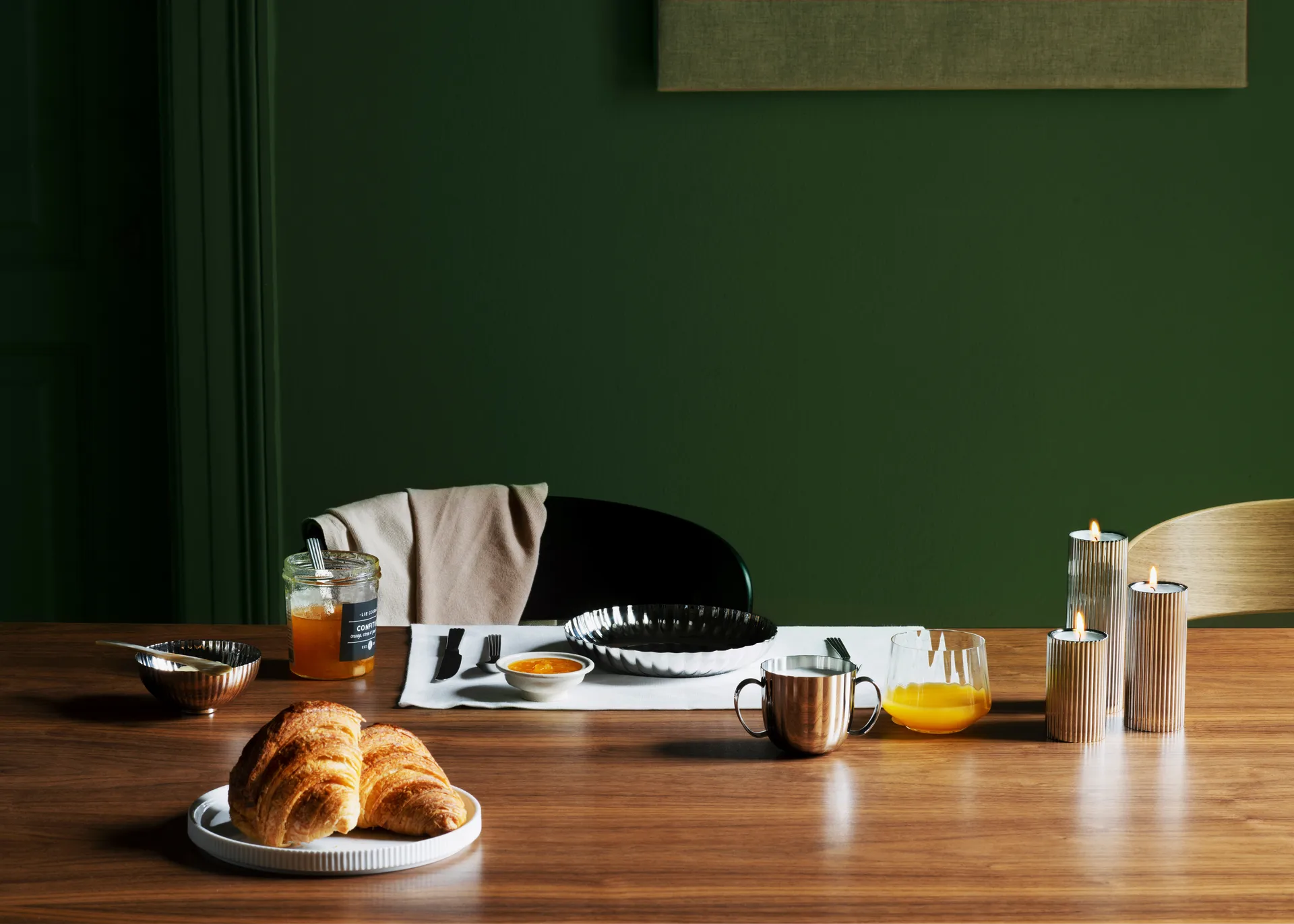 Suporte de velas Bernadotte 8 cm, Aço inoxidável Georg Jensen