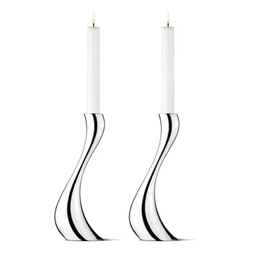 Suporte de velas Cobra 2 un. - grande, 24 cm - Georg Jensen