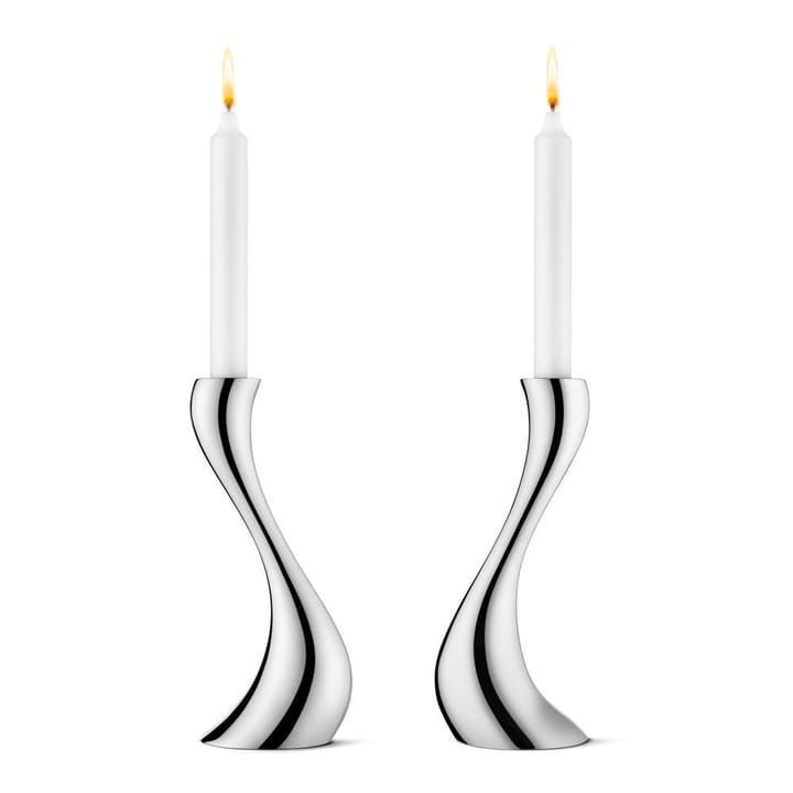 Suporte de velas Cobra 2 un. - médio, 20 cm - Georg Jensen