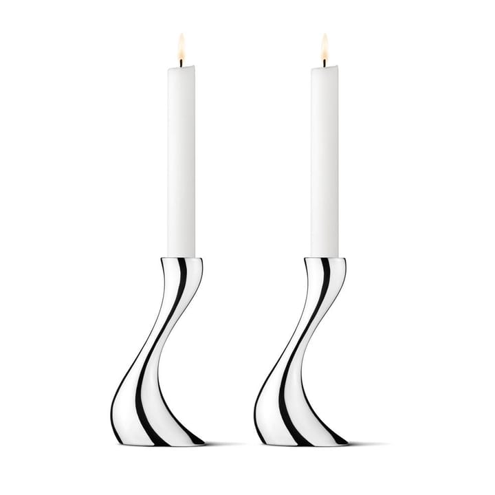 Suporte de velas Cobra 2 un. - pequeno, 16 cm - Georg Jensen