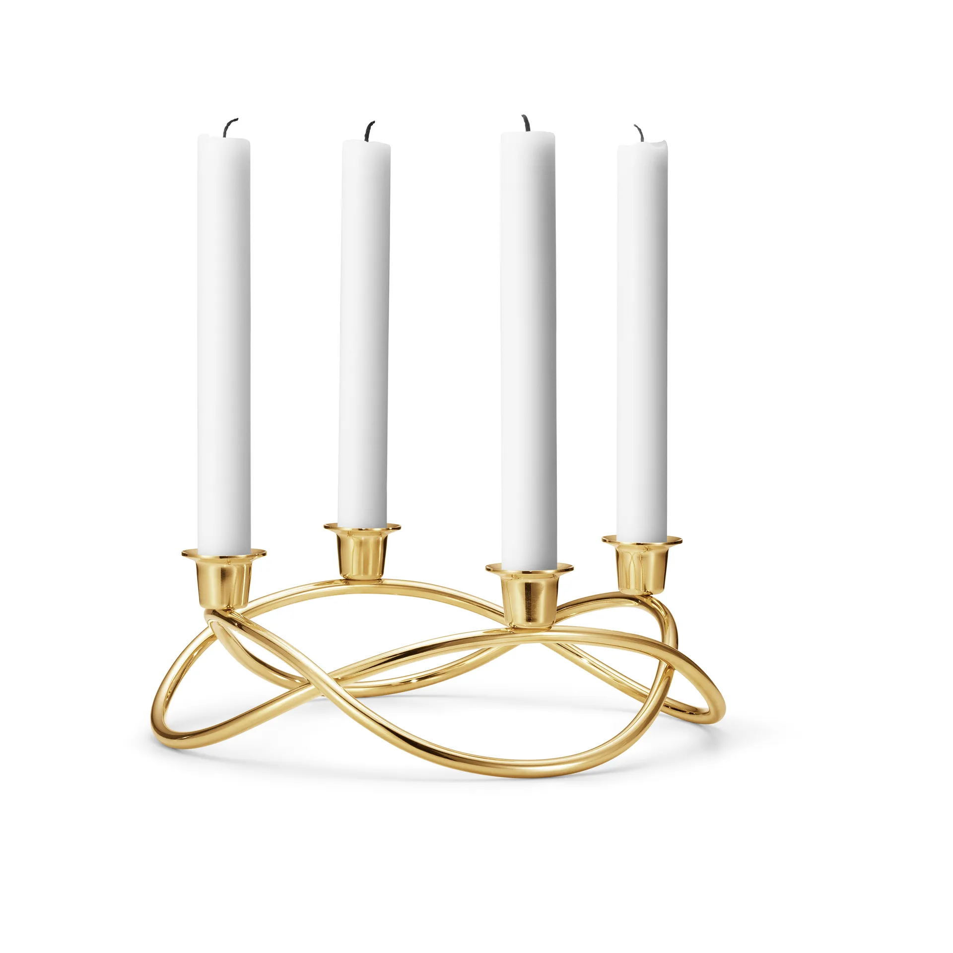 Suporte de velas Season Ø26 cm, banhado a ouro Georg Jensen