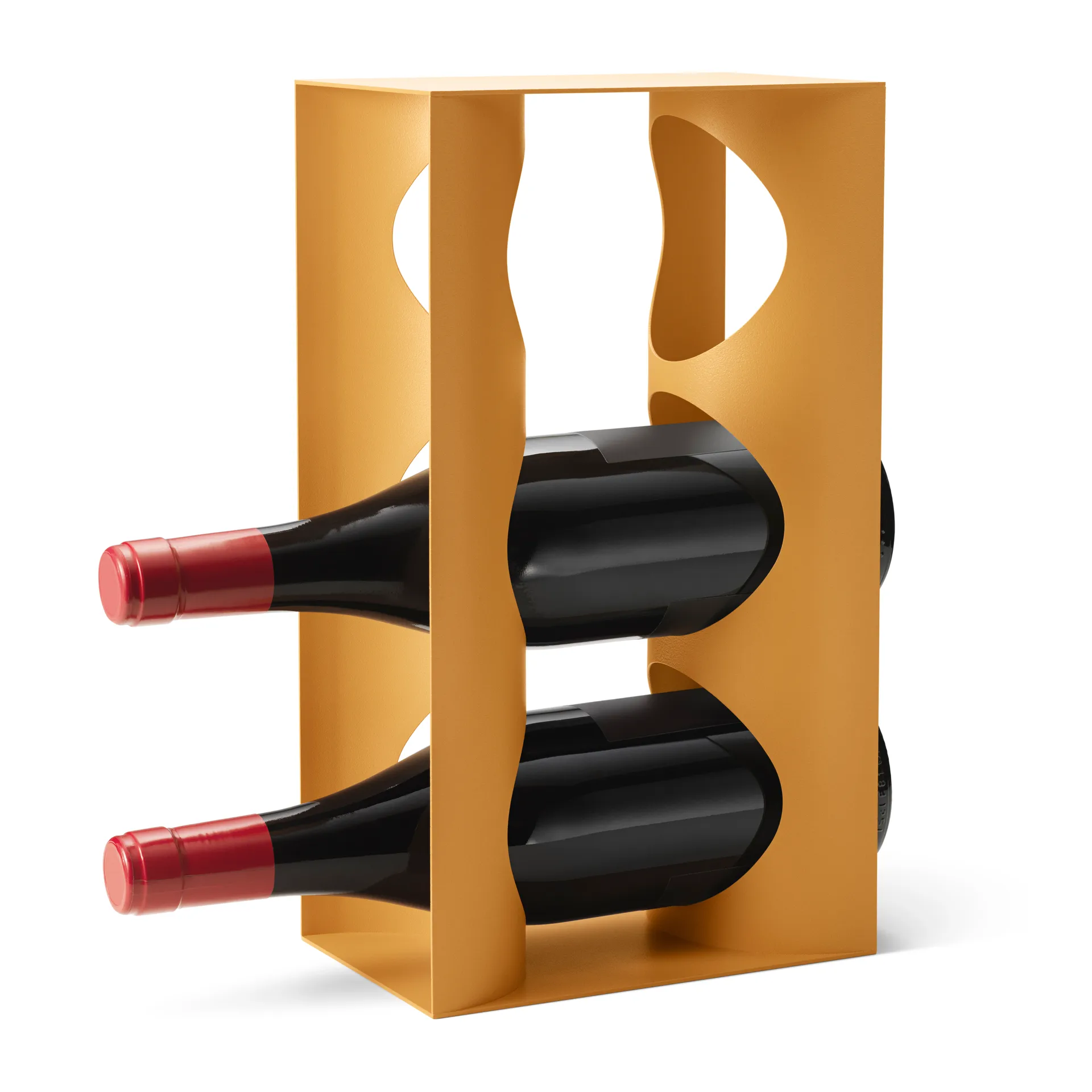 Suporte para vinho Alfredo 3 garrafas 33.6x12 cm, Amarelo safrão Georg Jensen