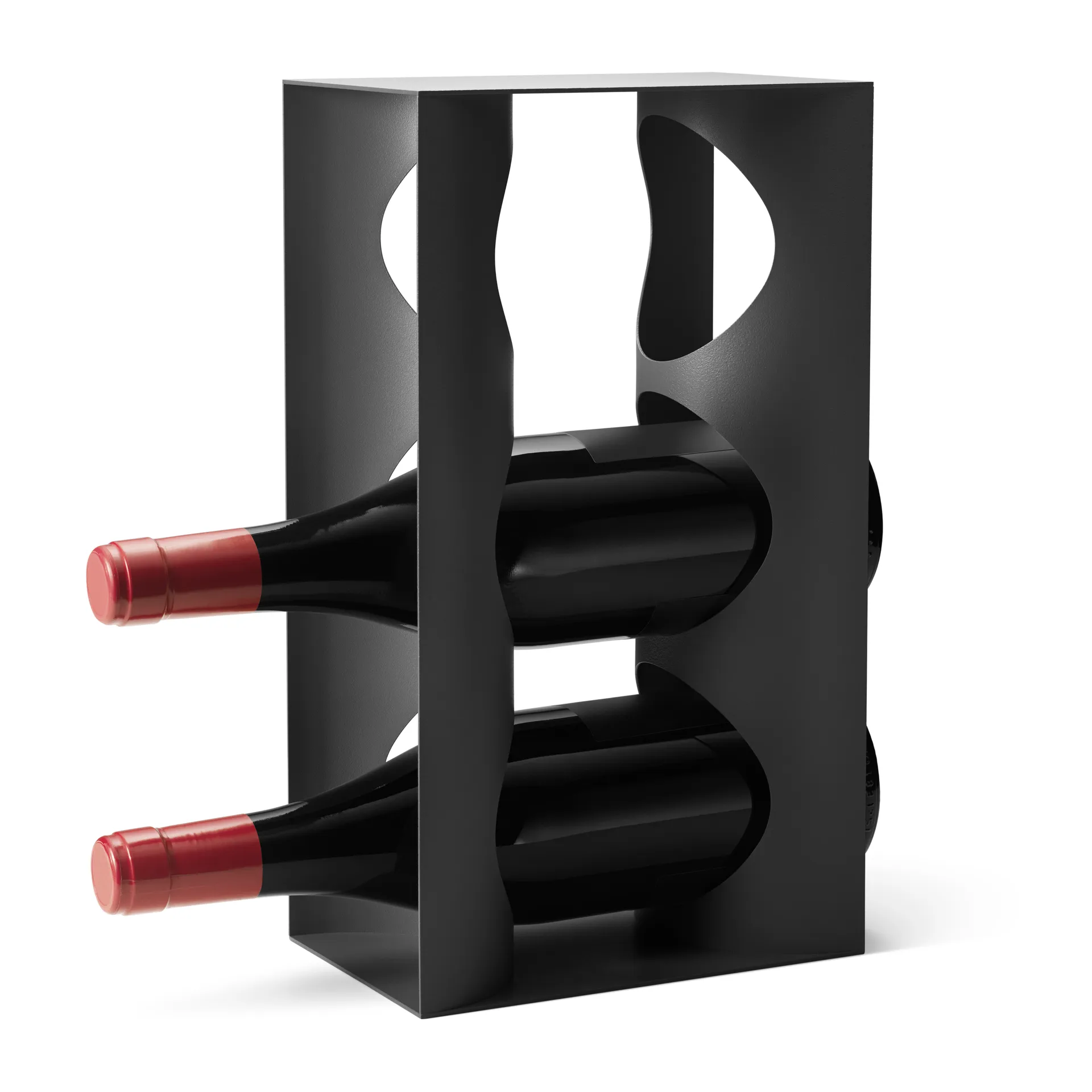 Suporte para vinho Alfredo 3 garrafas 33.6x12 cm, Preto Georg Jensen