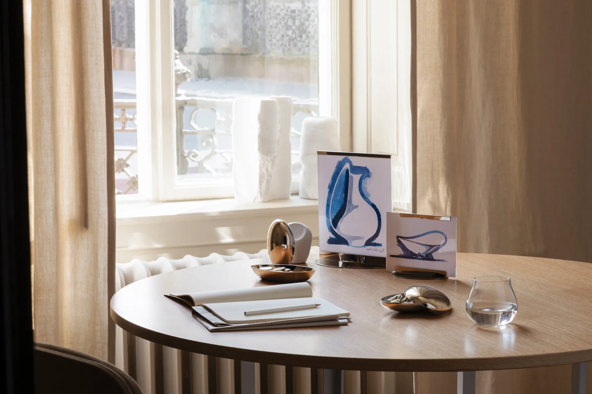 Taça com tampa Sky 5x14 cm, Aço inoxidável Georg Jensen