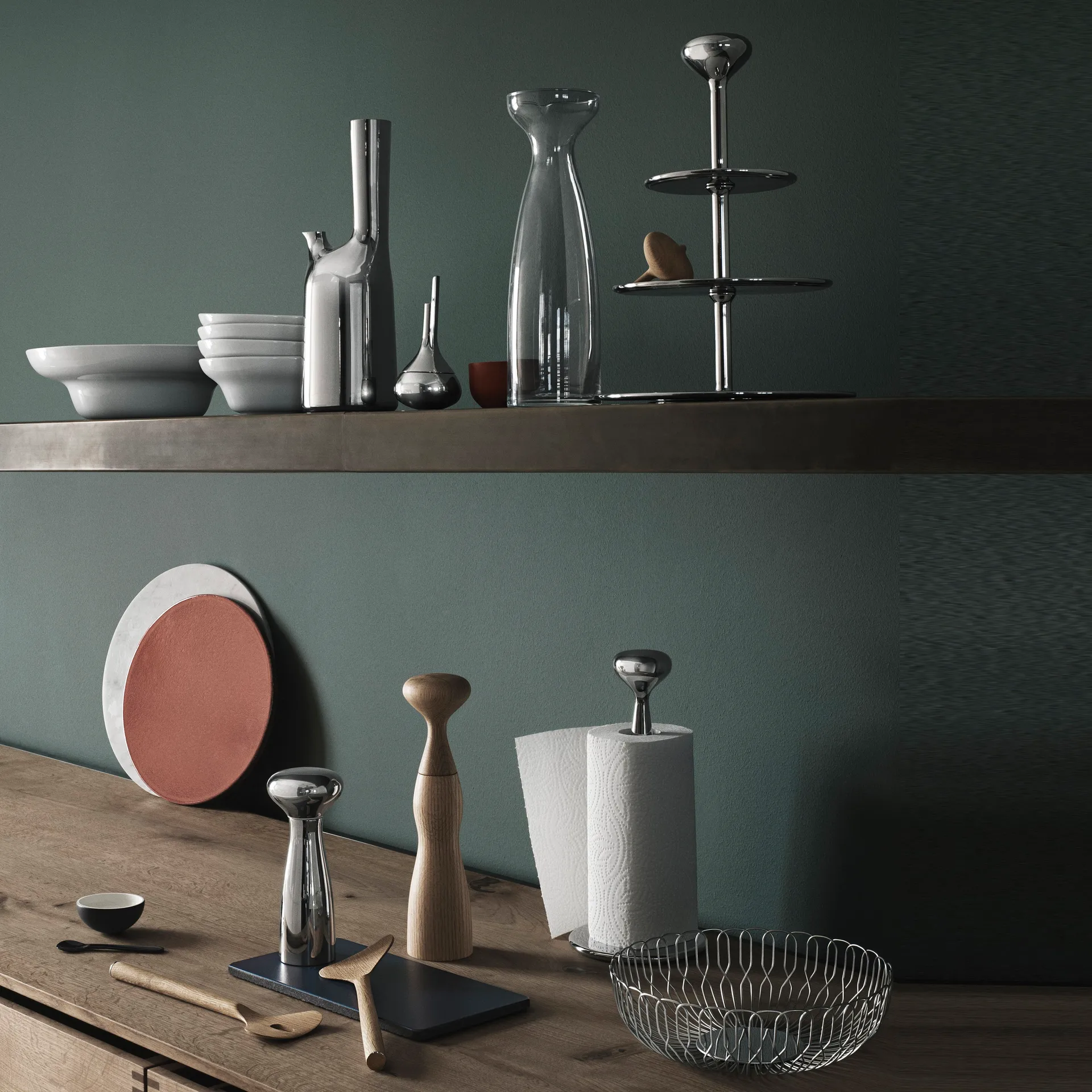 Talheres de salada Alfredo carvalho, 28 cm Georg Jensen