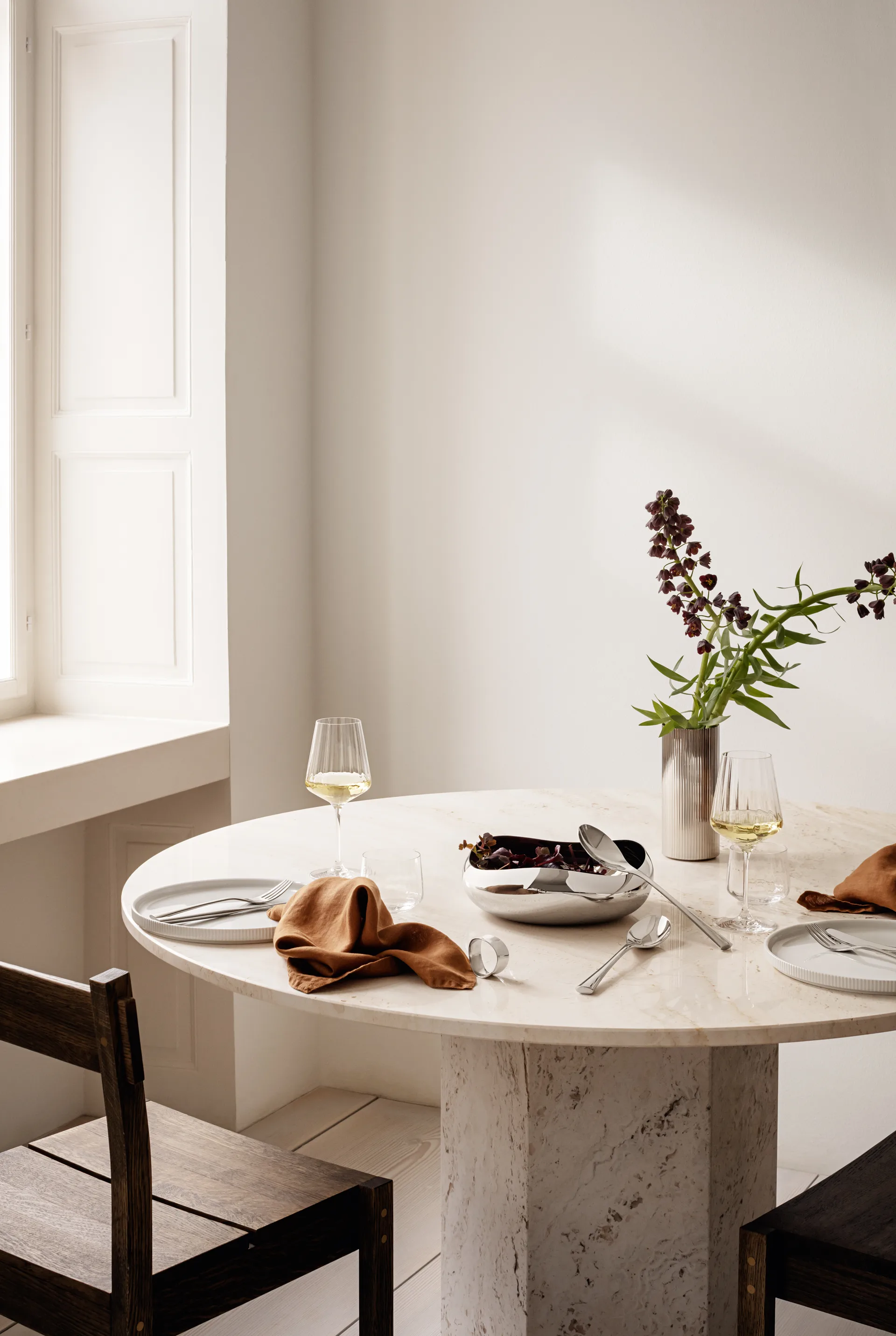 Talheres salada Cobra 2 peças , Aço inoxidável Georg Jensen