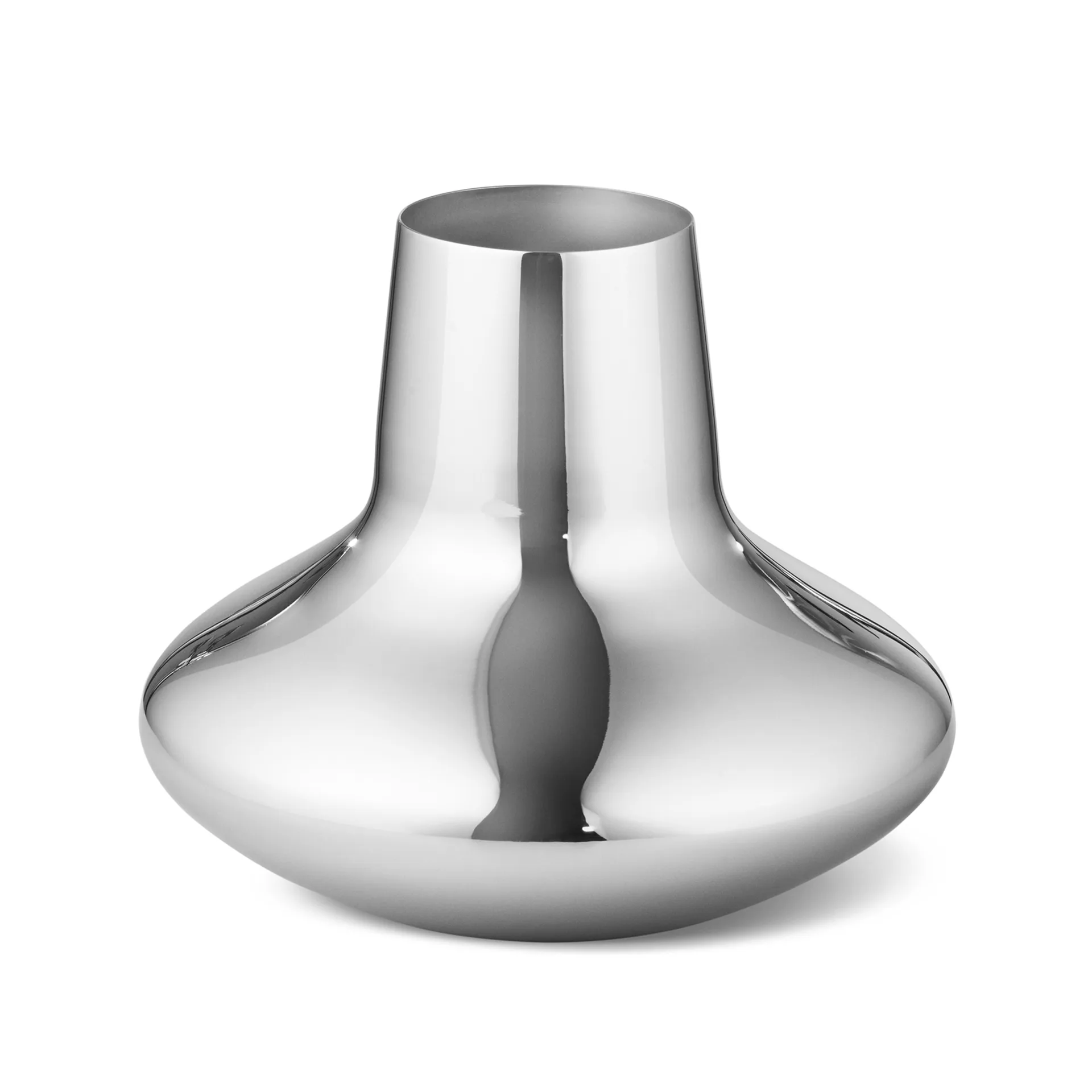 Vaso de aço inoxidável Henning Koppel, pequeno, 12,4 cm Georg Jensen