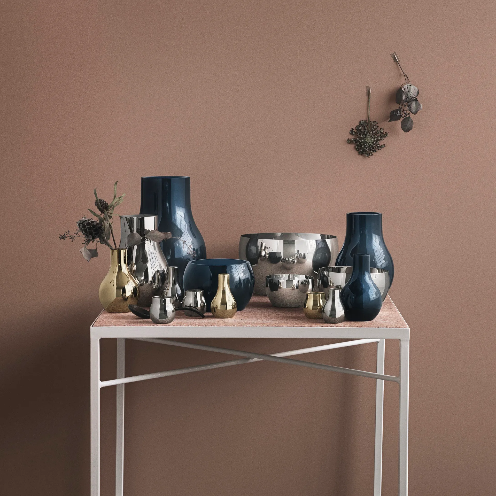 Vaso de vidro azul Cafu, extra pequeno, 14,8 cm Georg Jensen