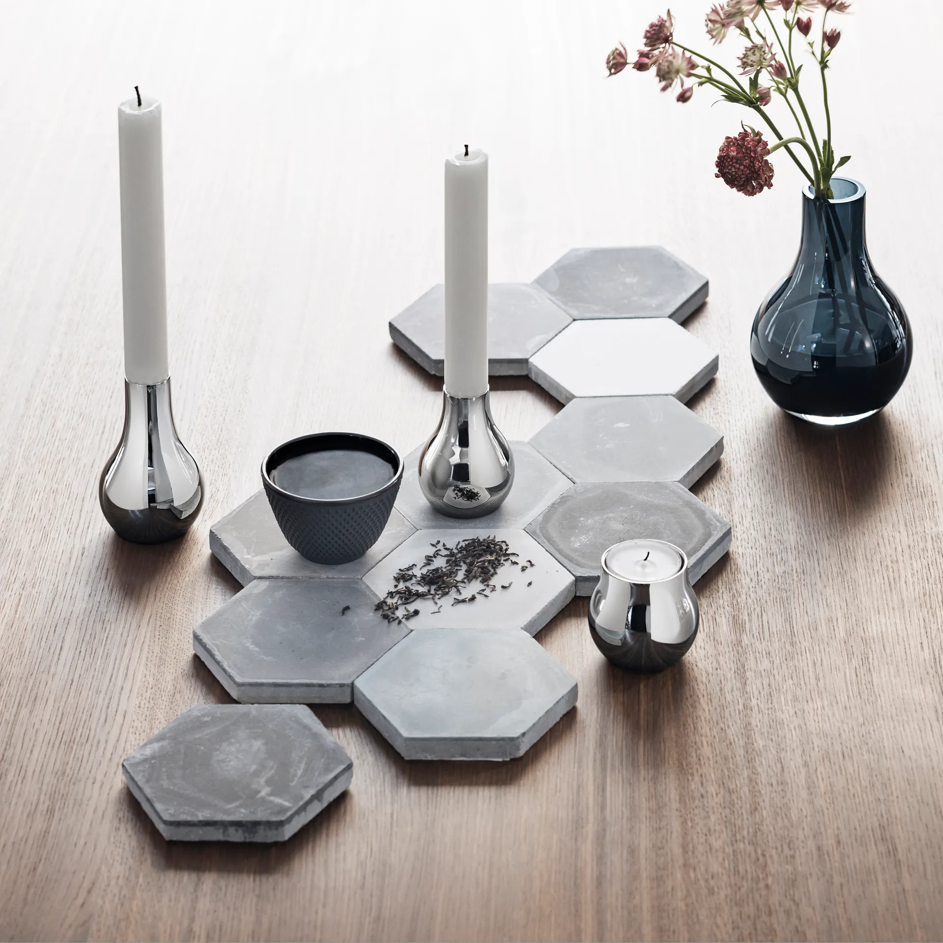 Vaso de vidro azul Cafu, extra pequeno, 14,8 cm Georg Jensen