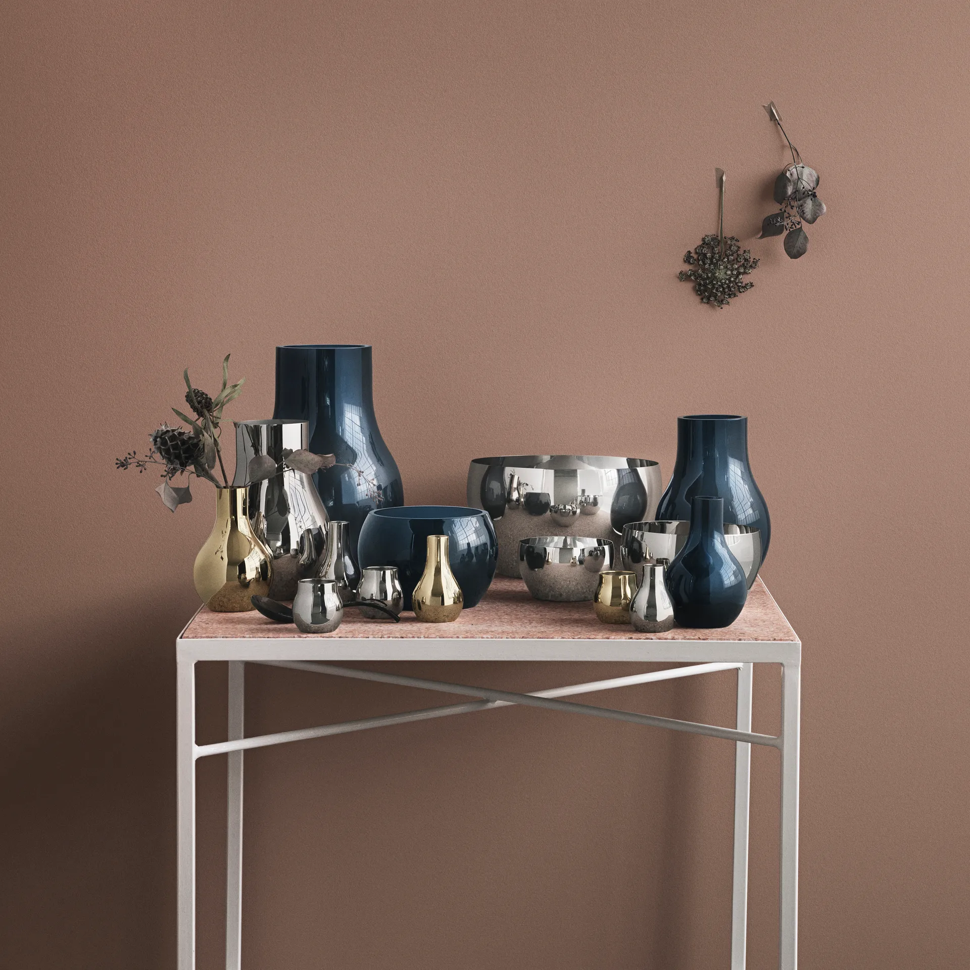 Vaso de vidro azul Cafu, médio, 30 cm Georg Jensen