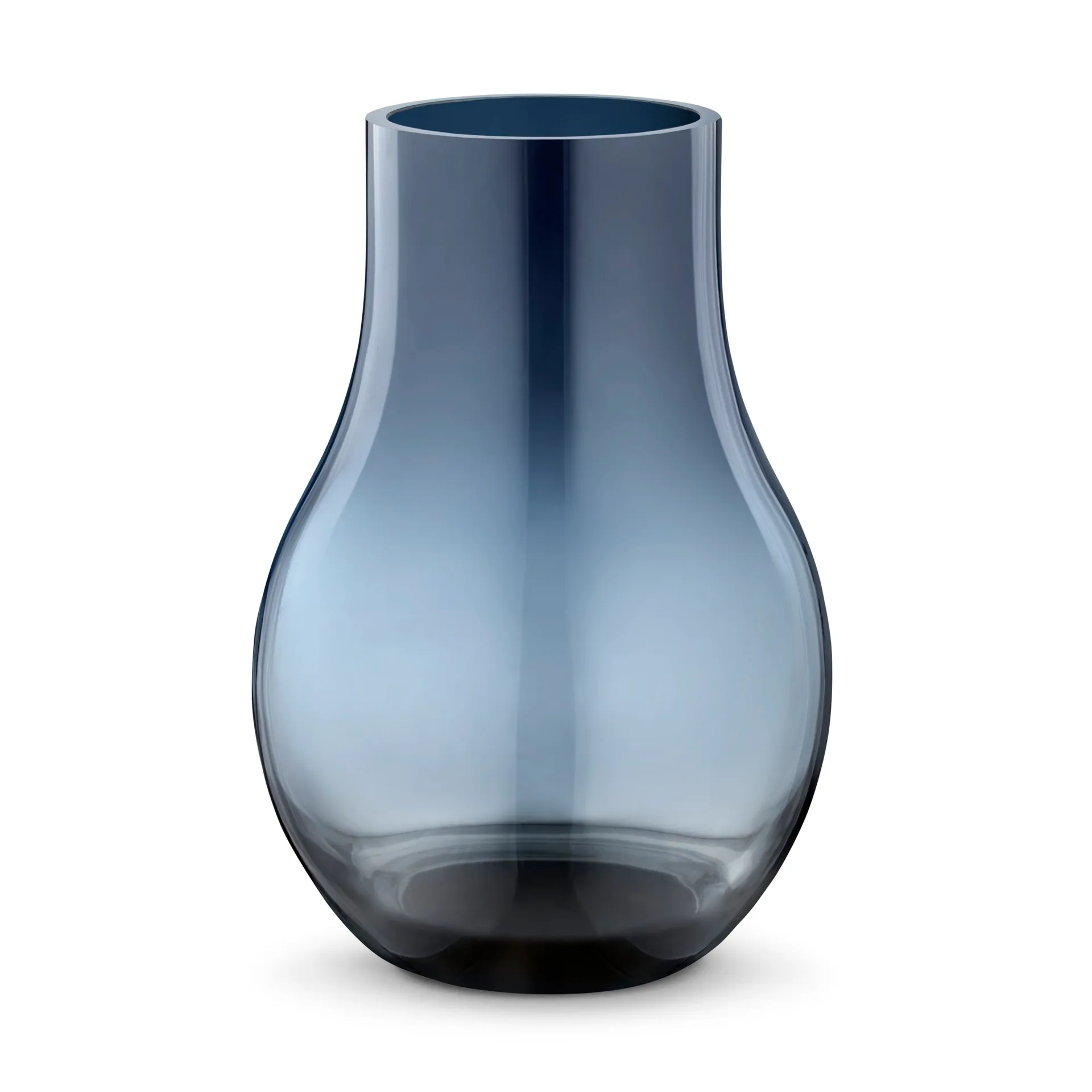 Vaso de vidro azul Cafu, pequeno, 21,6 cm Georg Jensen