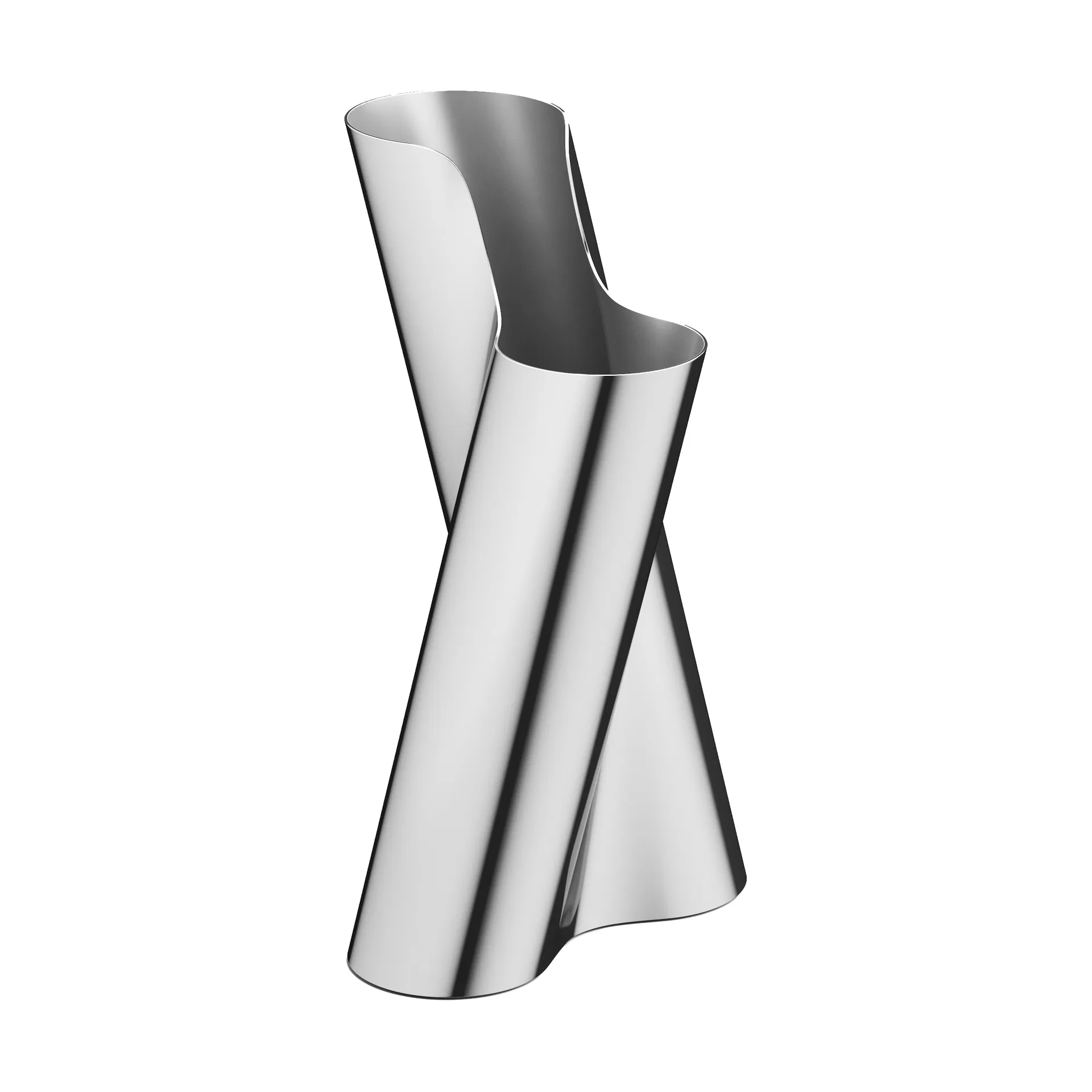 Vaso Lituus large 34,2 cm, Aço inoxidável Georg Jensen