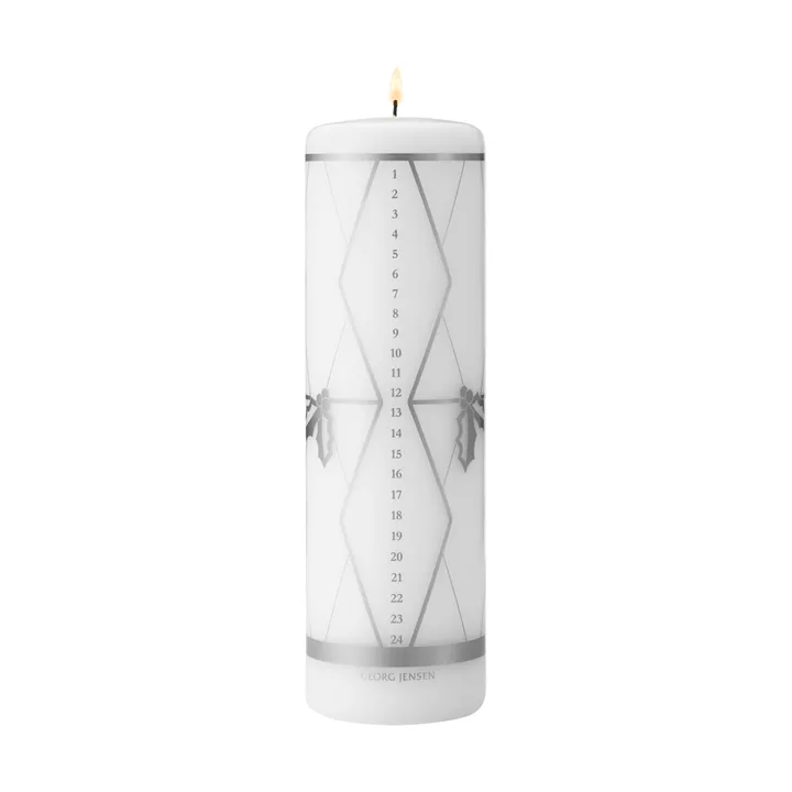 vela-calendário de 2026 - estampagem em prata - Georg Jensen