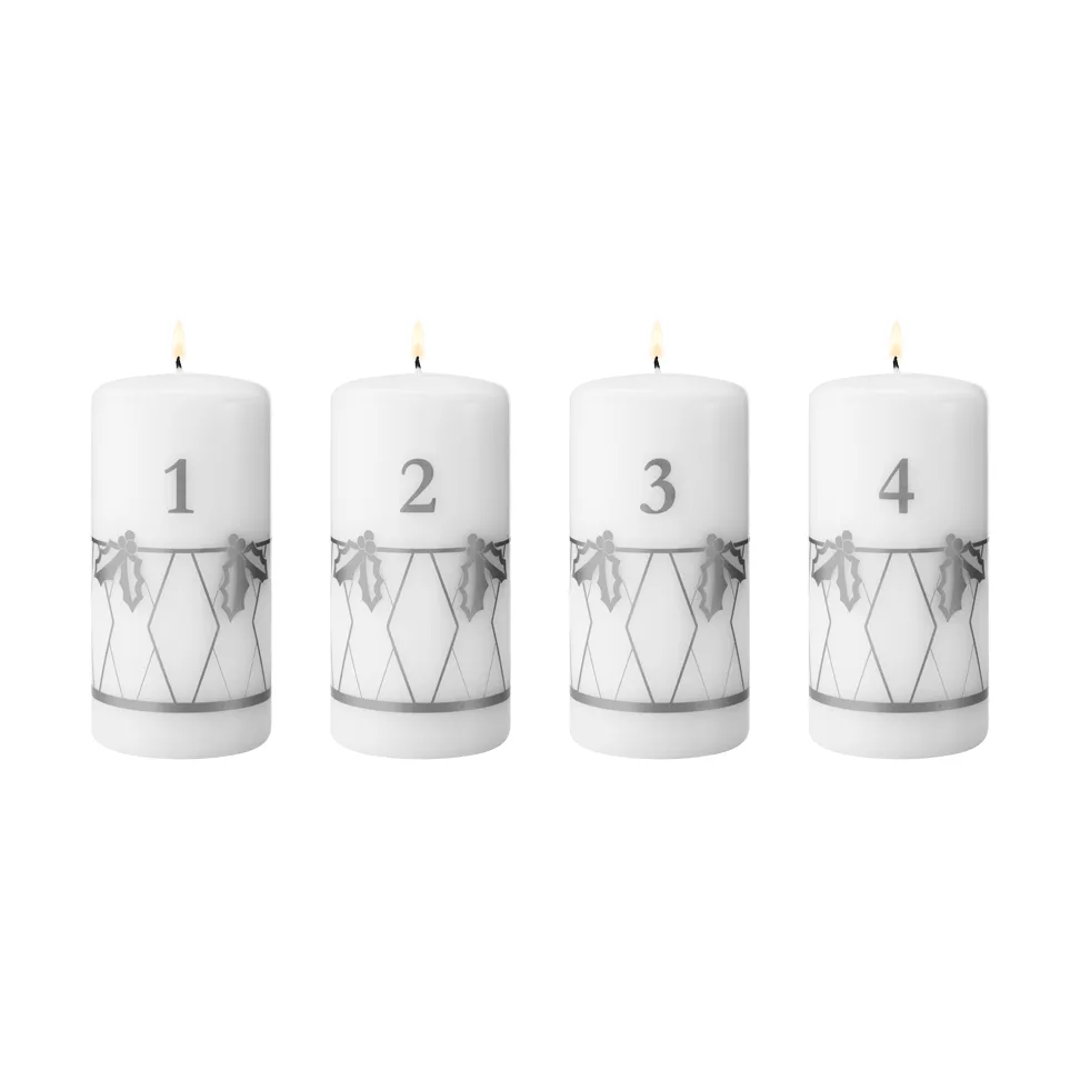 vela de Advento de 2026, Estampagem a prata, 4 peças Georg Jensen