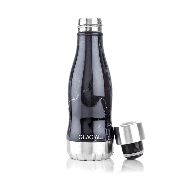 Garrafa de água Glacial 280 ml - Black marble - Glacial