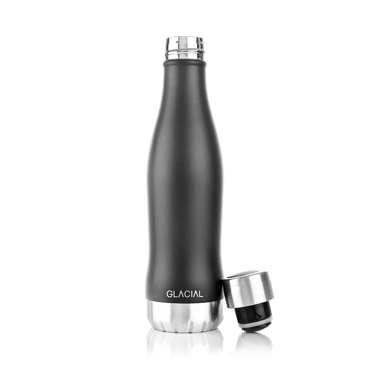 Garrafa de água Glacial 400 ml - Matte black - Glacial