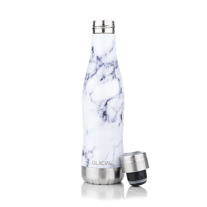 Garrafa de água Glacial 400 ml - White marble - Glacial