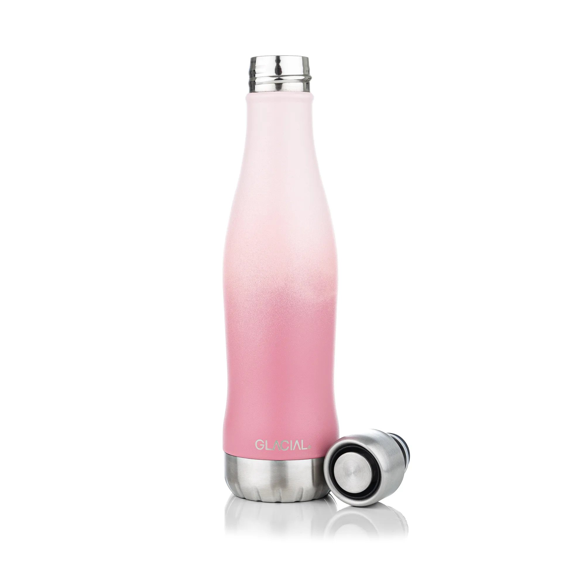 Garrafa de água Glacial active 400 ml, Pink fade Glacial