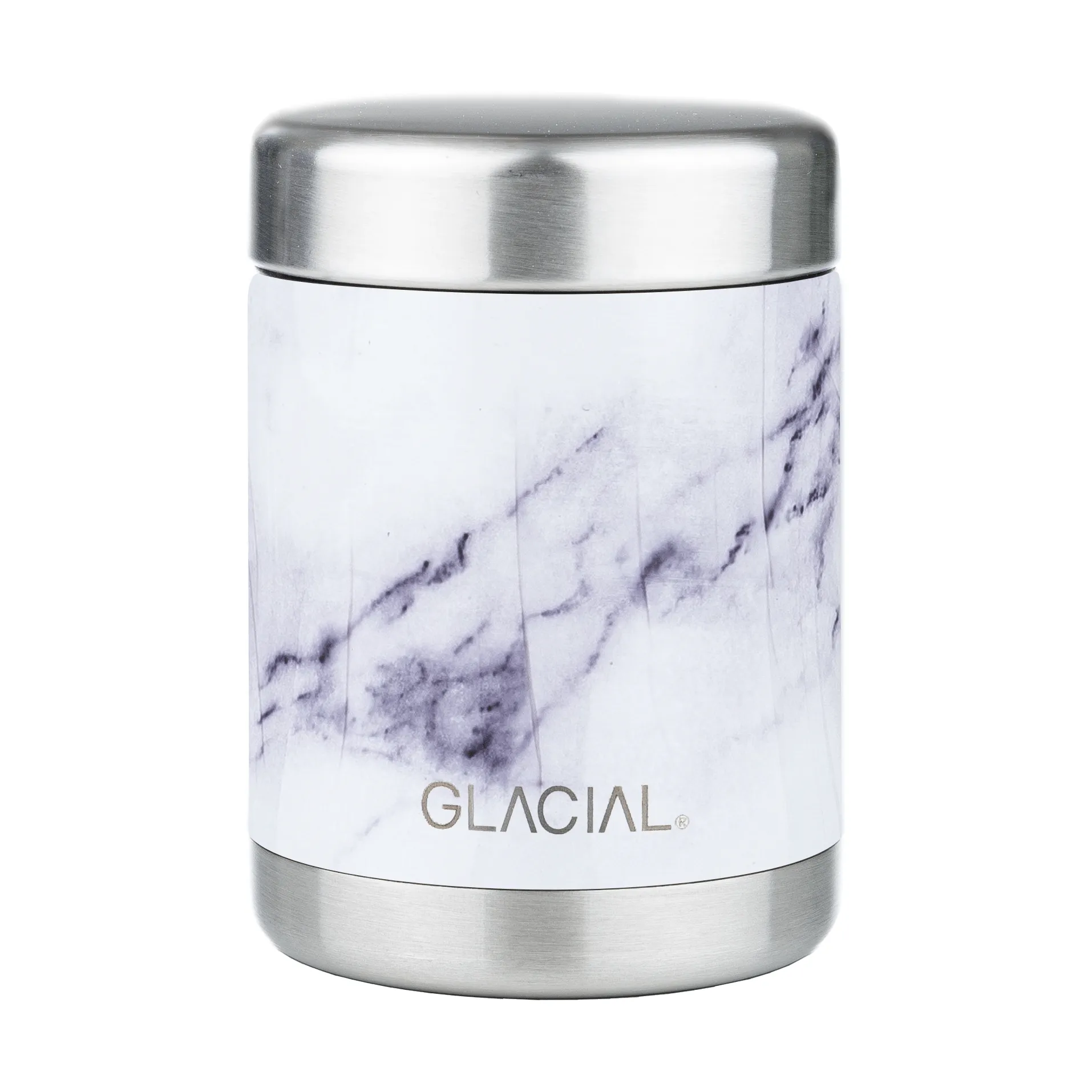 Pote térmico para alimentos 350 ml Glacial, White marble Glacial
