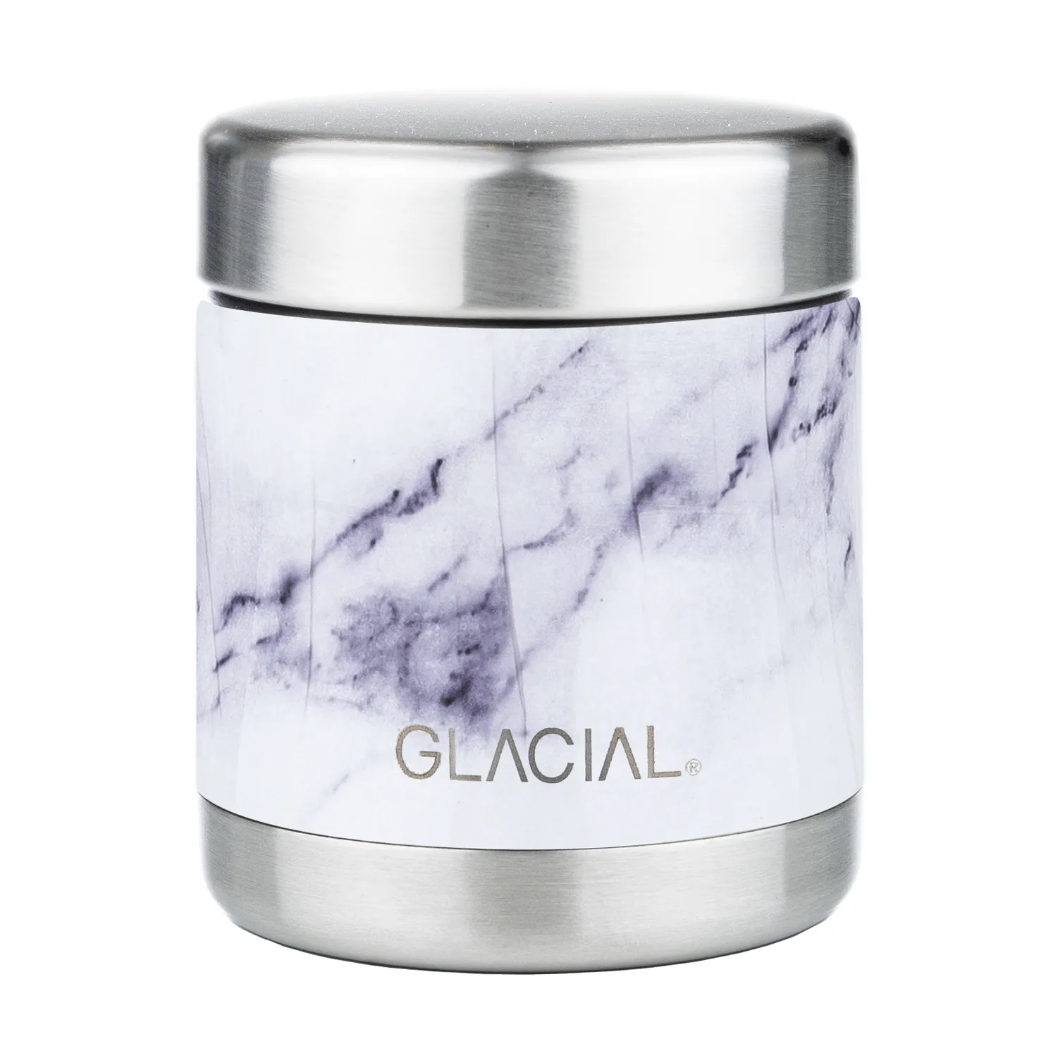 Pote térmico para alimentos 450 ml Glacial, White marble Glacial