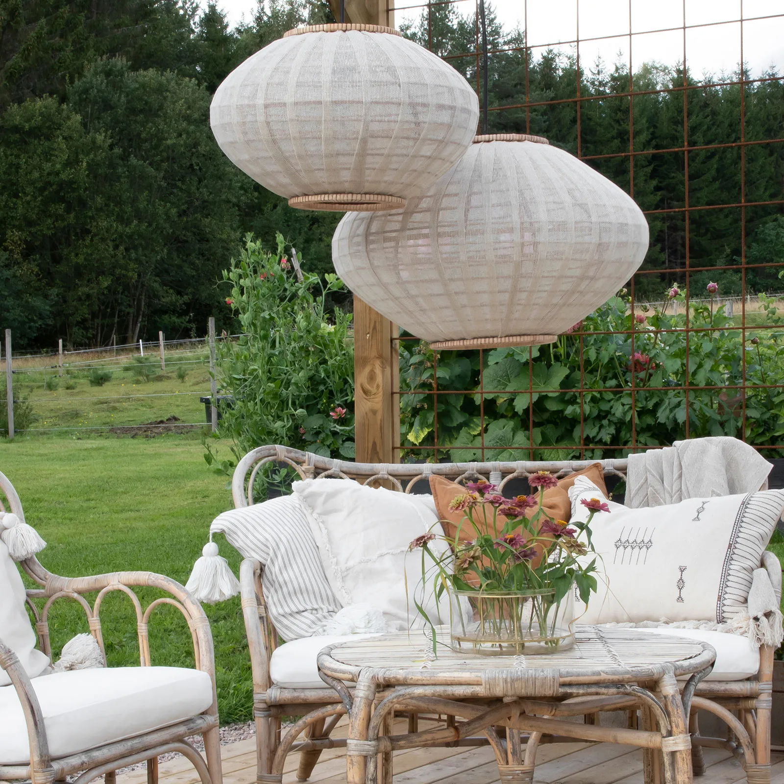 Abajur Borneo, Ø43 cm Globen Lighting