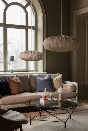 Bladverk abajur Ø70 cm - Beige - Globen Lighting
