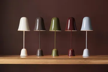 Blåklockan candeeiro de mesa - Winröd (vermelho), Ø16xA50 cm - Globen Lighting