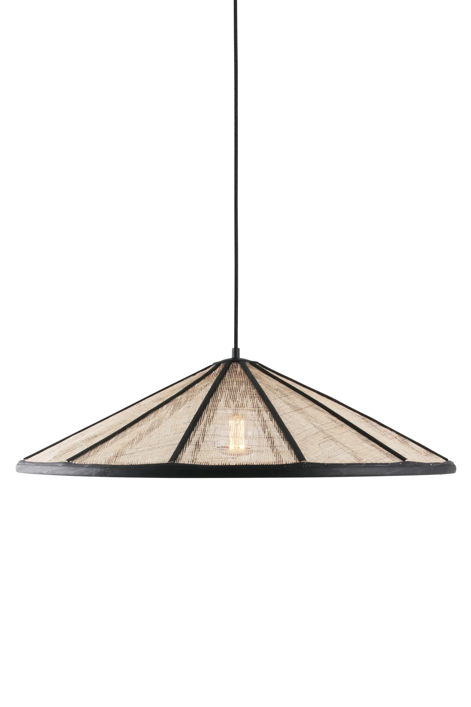 Candeeiro Akira Ø70 cm, Natural-preto Globen Lighting