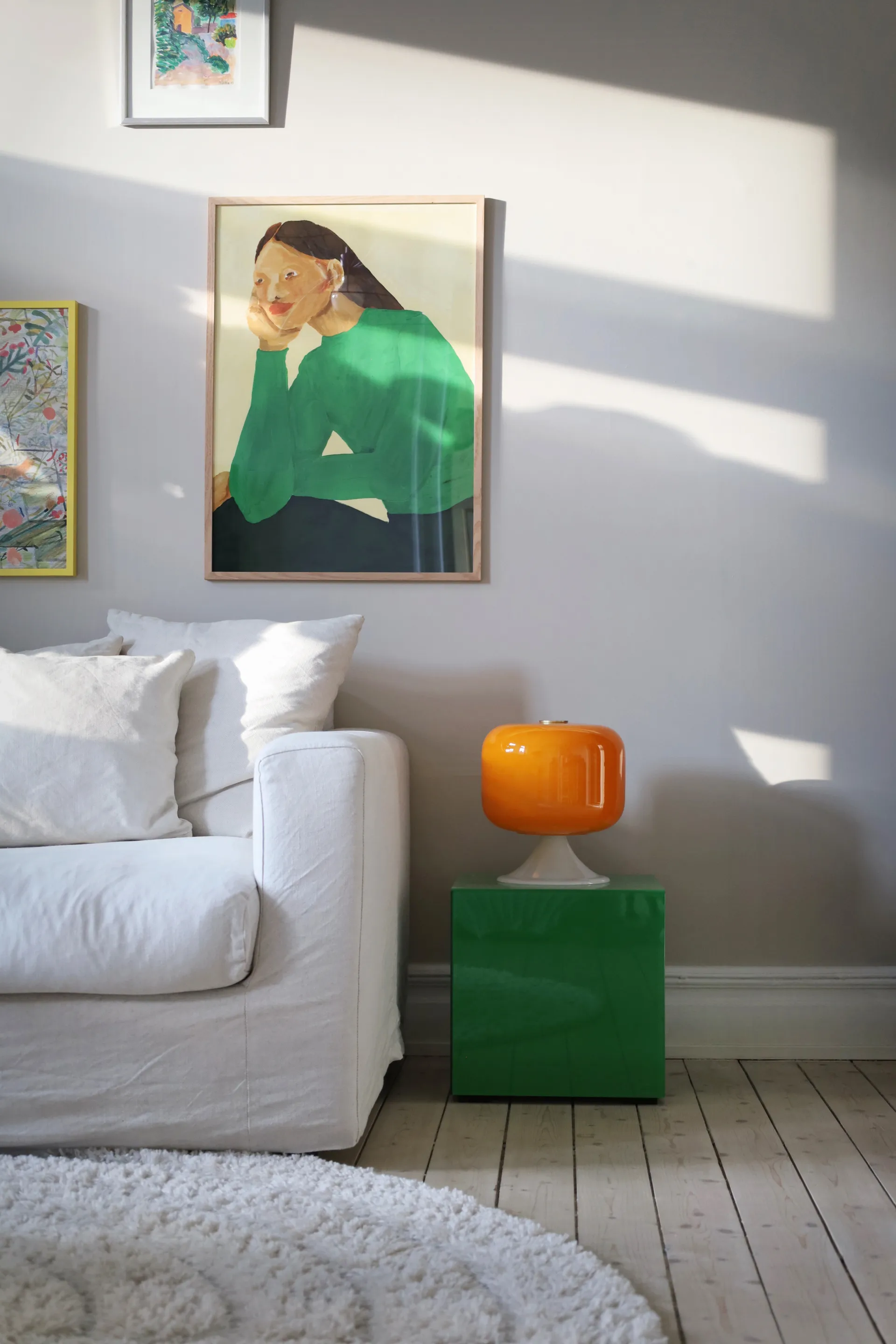 Candeeiro de mesa Bullen 25, Laranja Globen Lighting