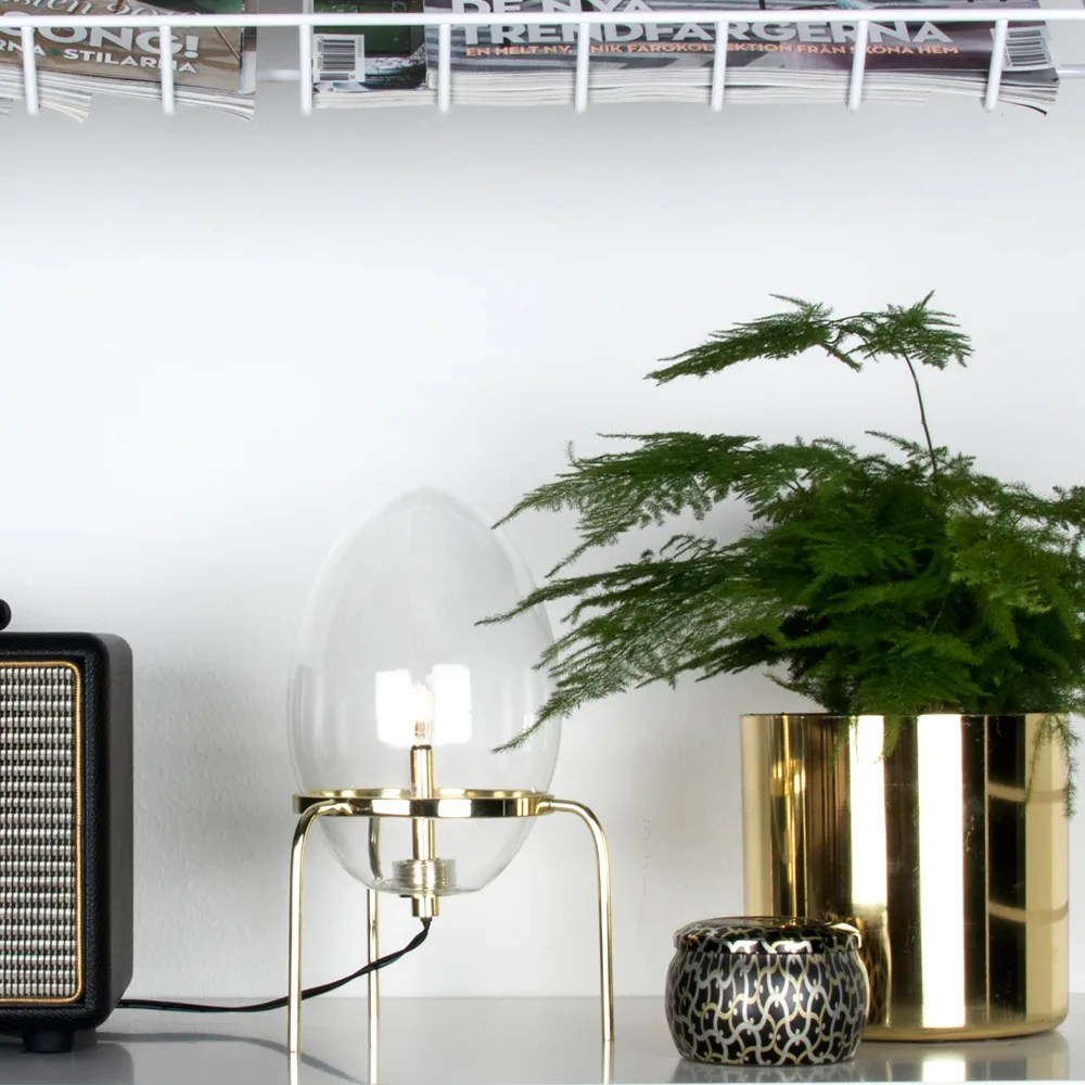 Candeeiro de mesa Drops, preto-claro  Globen Lighting