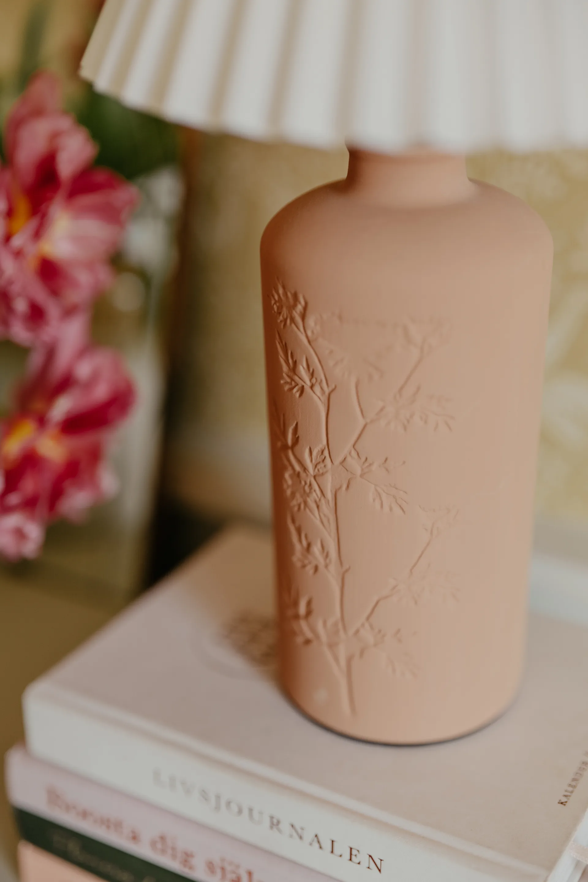 Candeeiro de mesa Flora 39 cm, Terracotta Globen Lighting