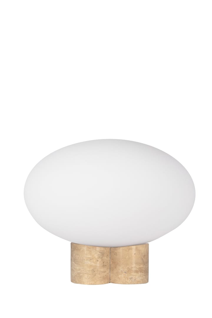 Candeeiro de mesa Mammut Ø28 cm, Travertino Globen Lighting