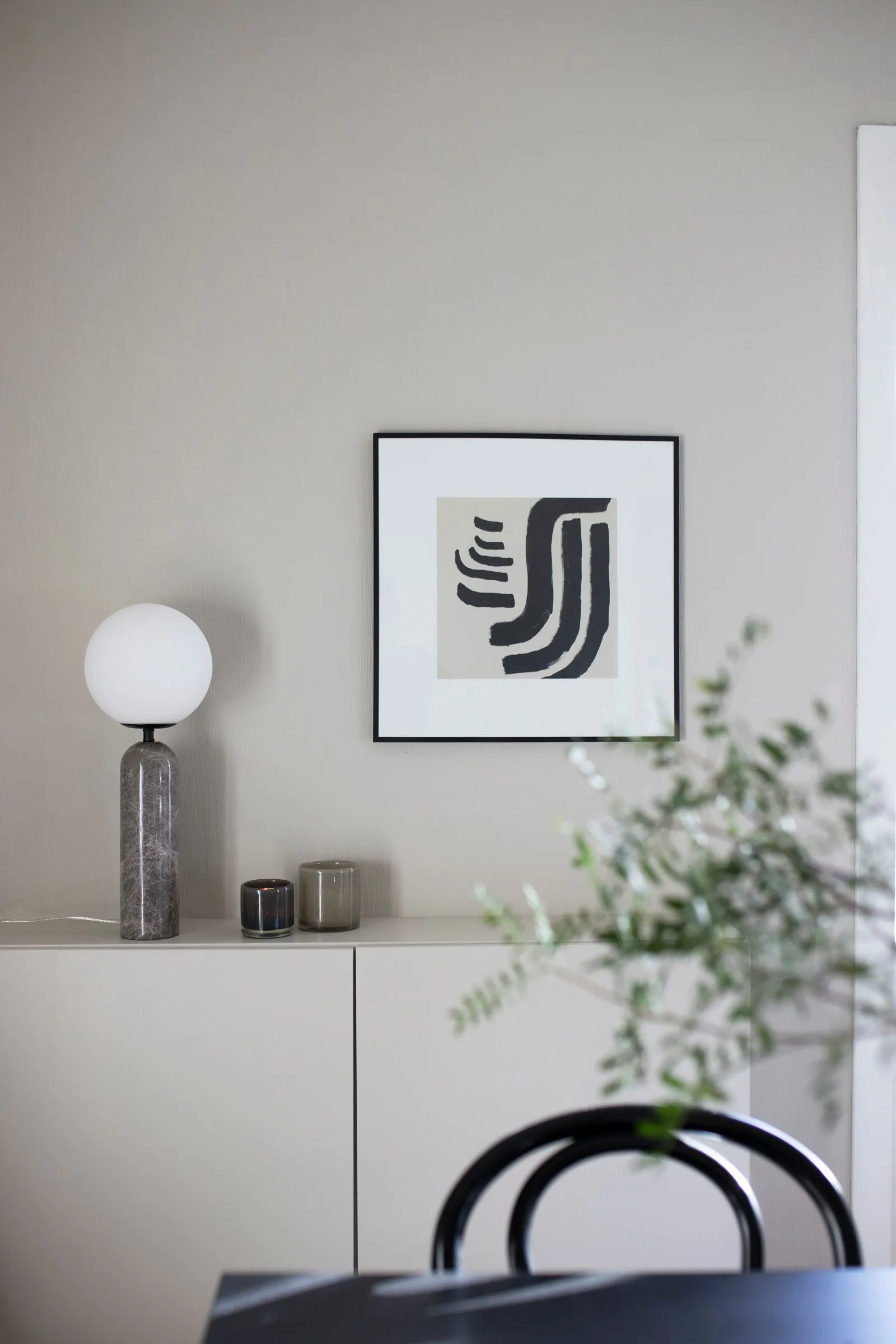 Candeeiro de mesa Torrano, cinza Globen Lighting