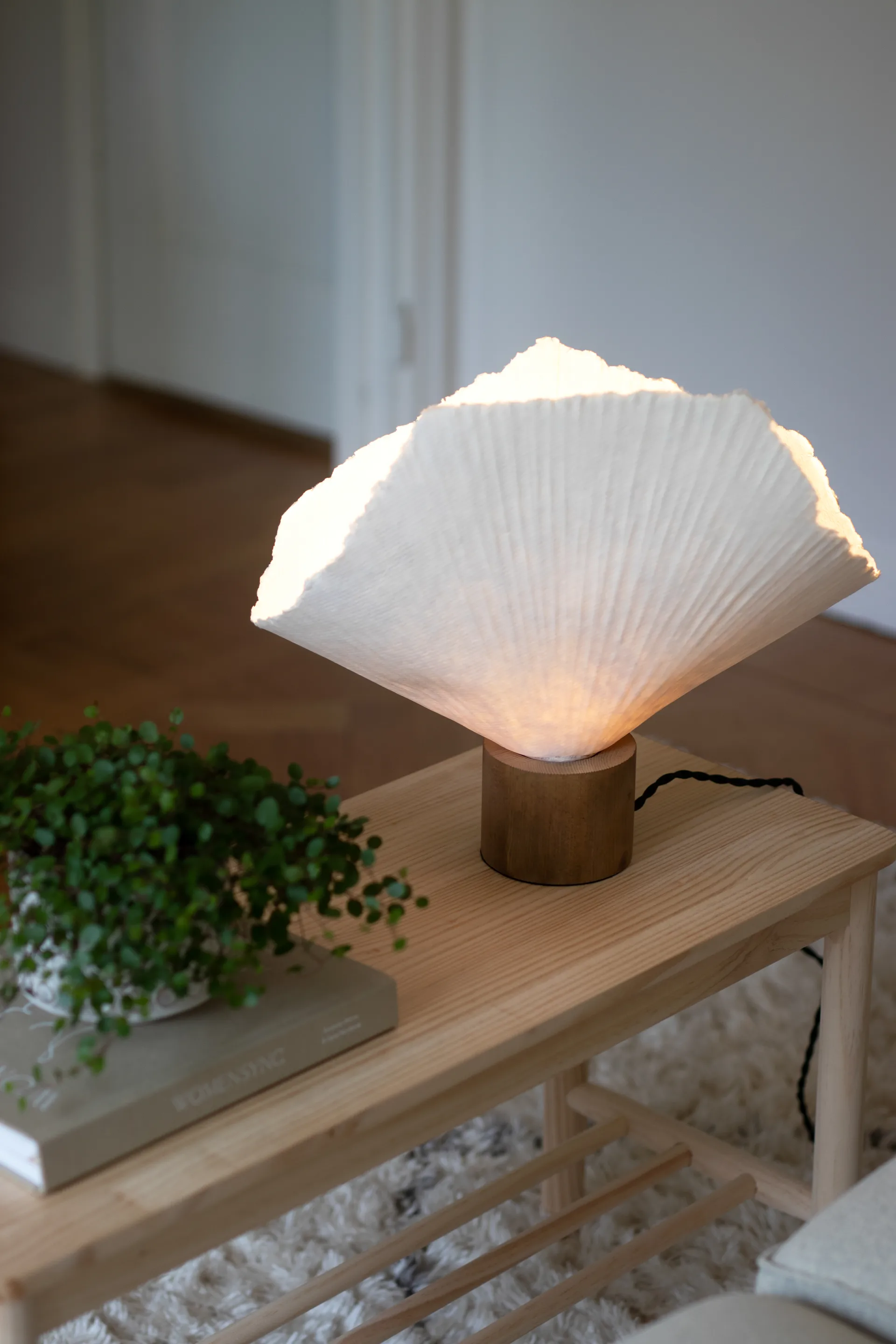 Candeeiro de mesa Tropez, Natural-carvalho Globen Lighting