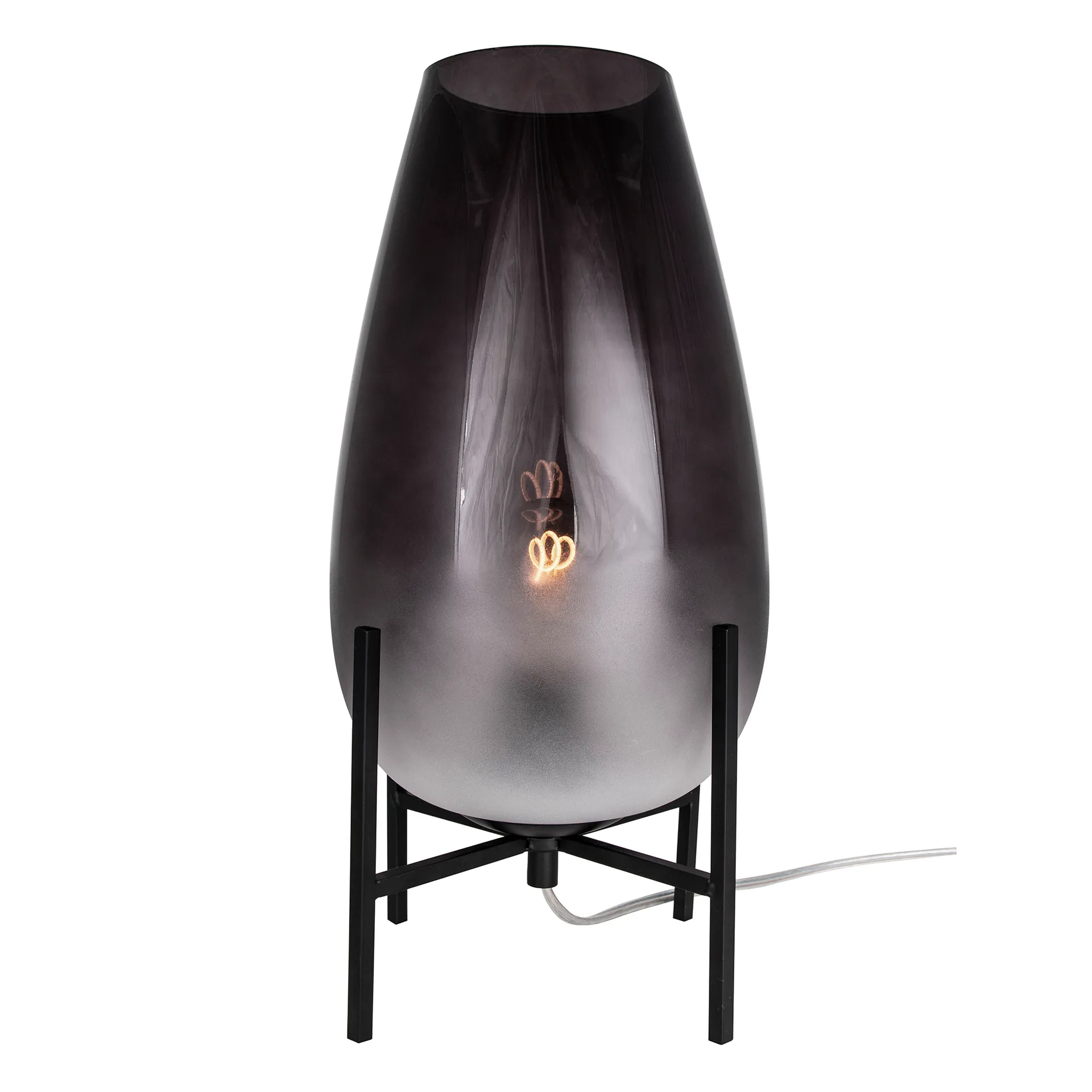 Candeeiro de mesa Tulip, Fumado-cinza Globen Lighting