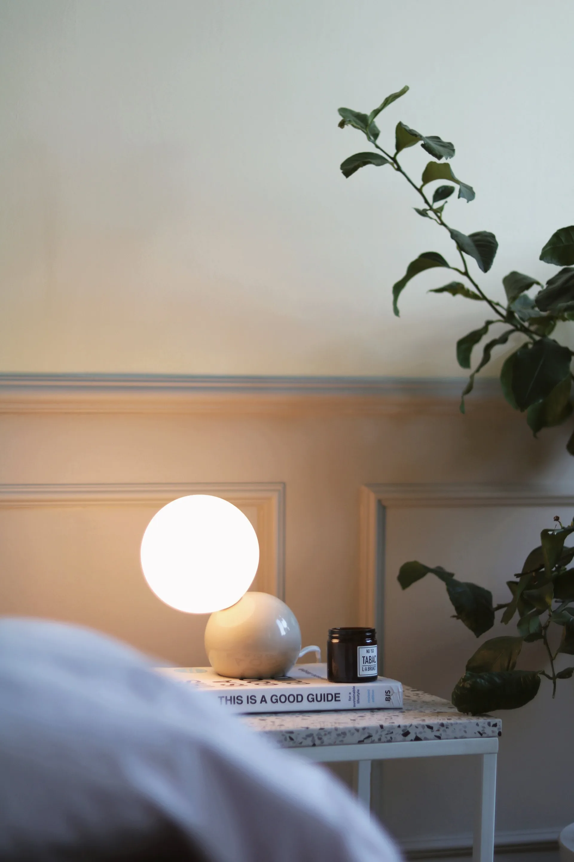 Candeeiro de mesa/parede Ripley, Bege Globen Lighting