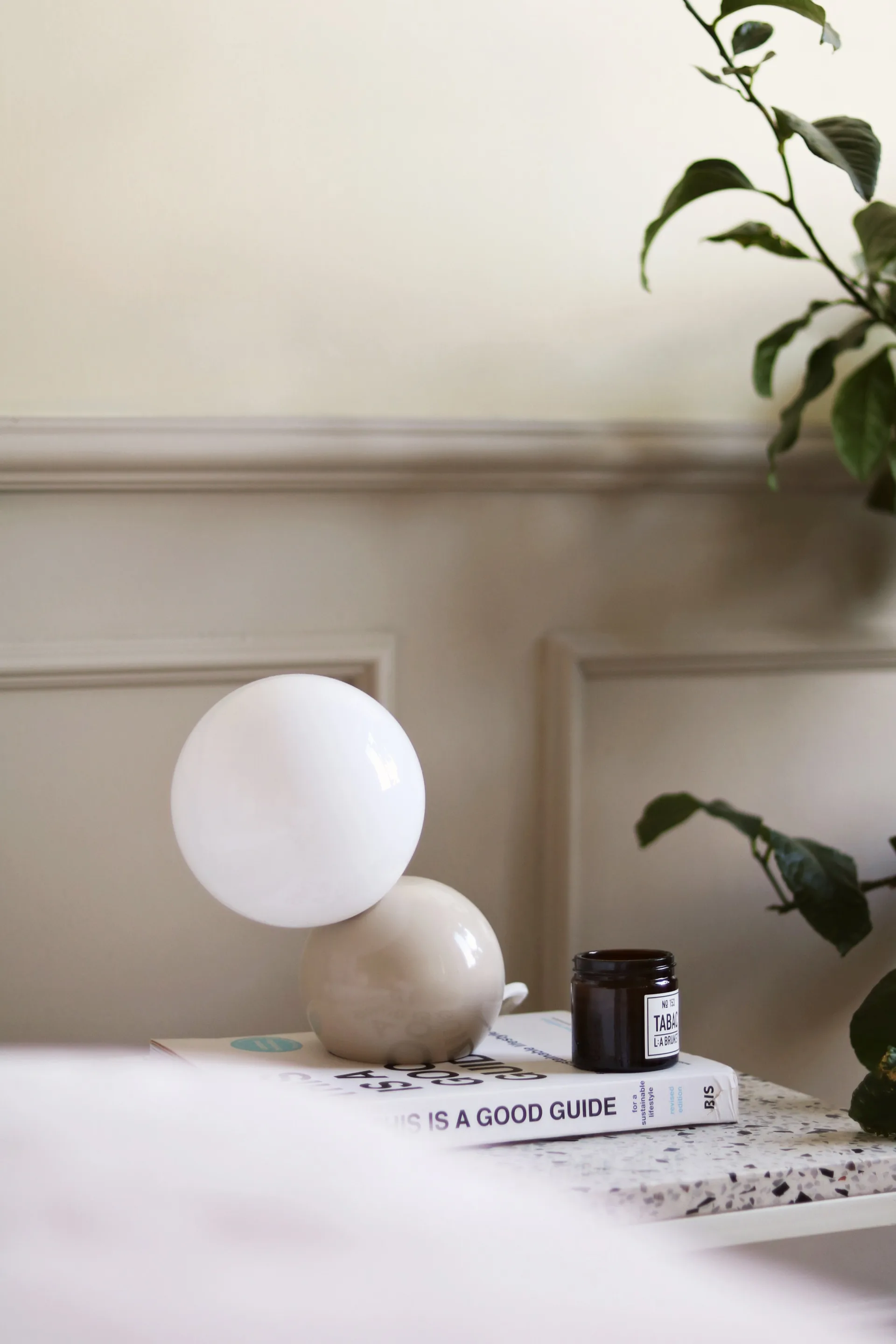 Candeeiro de mesa/parede Ripley, Bege Globen Lighting