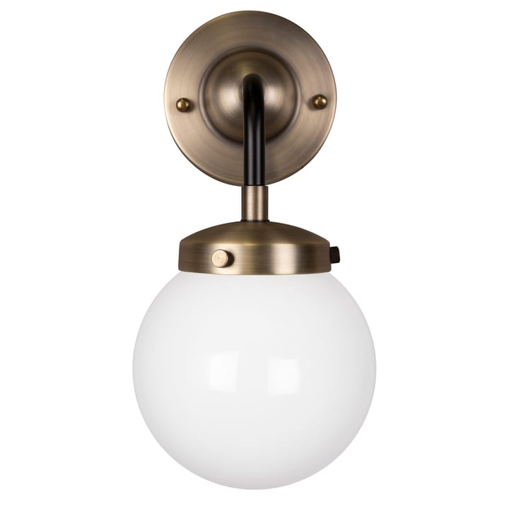 Candeeiro de parede Alley 1 IP44, Latão antigo-branco Globen Lighting