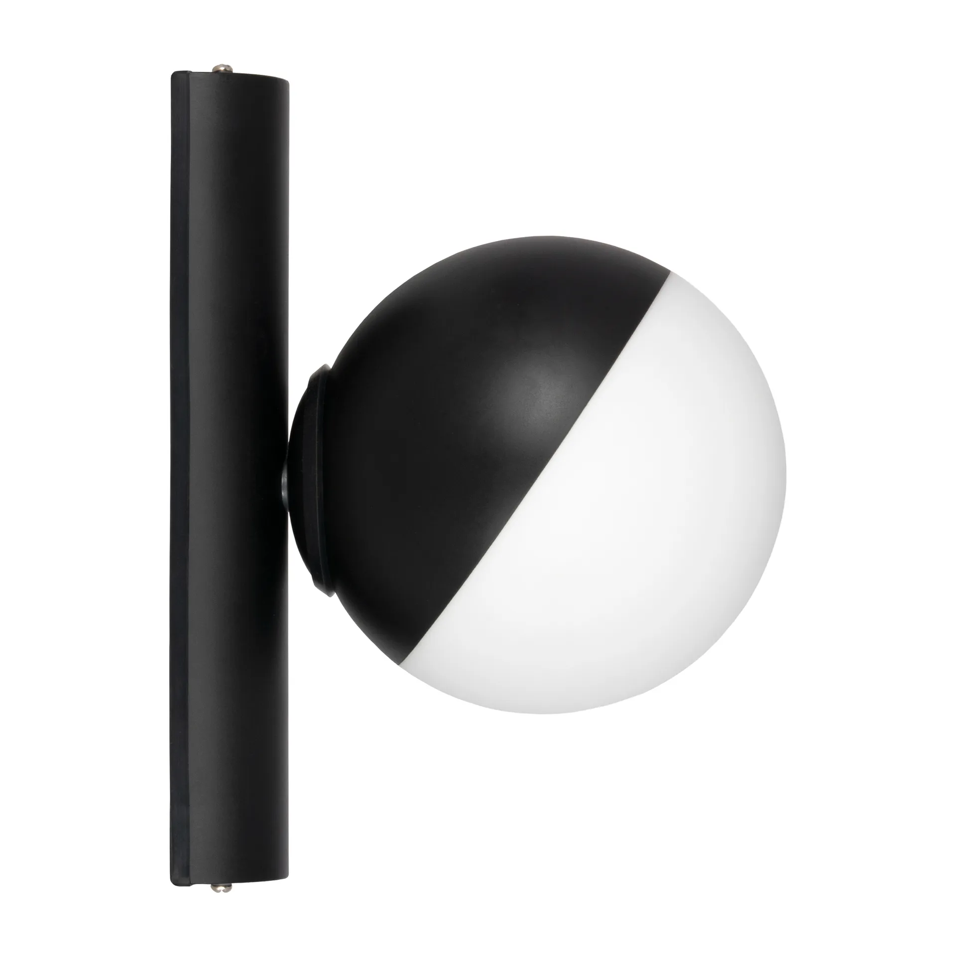 Candeeiro de parede Contur Ø15 cm, Preto-branco Globen Lighting