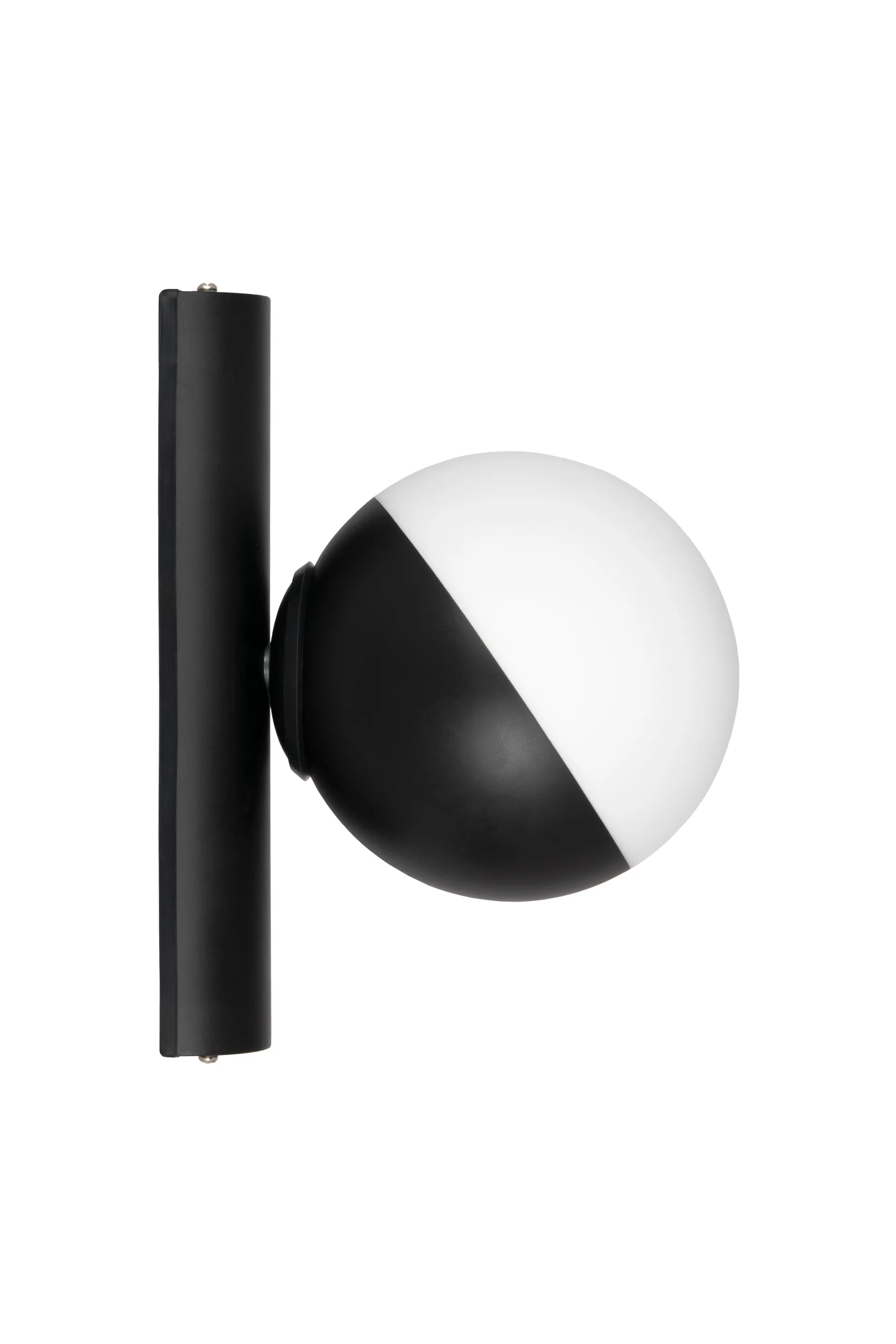 Candeeiro de parede Contur Ø15 cm, Preto-branco Globen Lighting