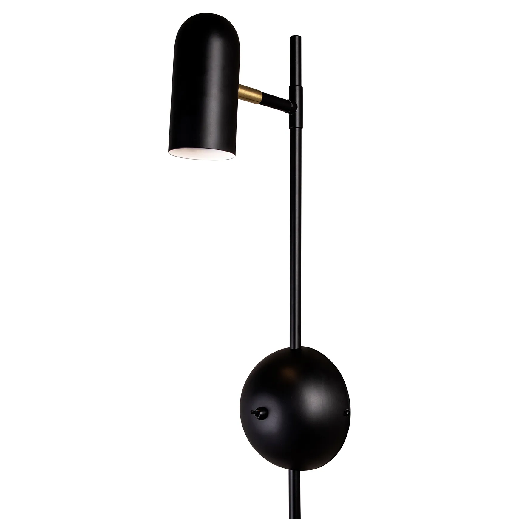 Candeeiro de parede Swan, Preto Globen Lighting