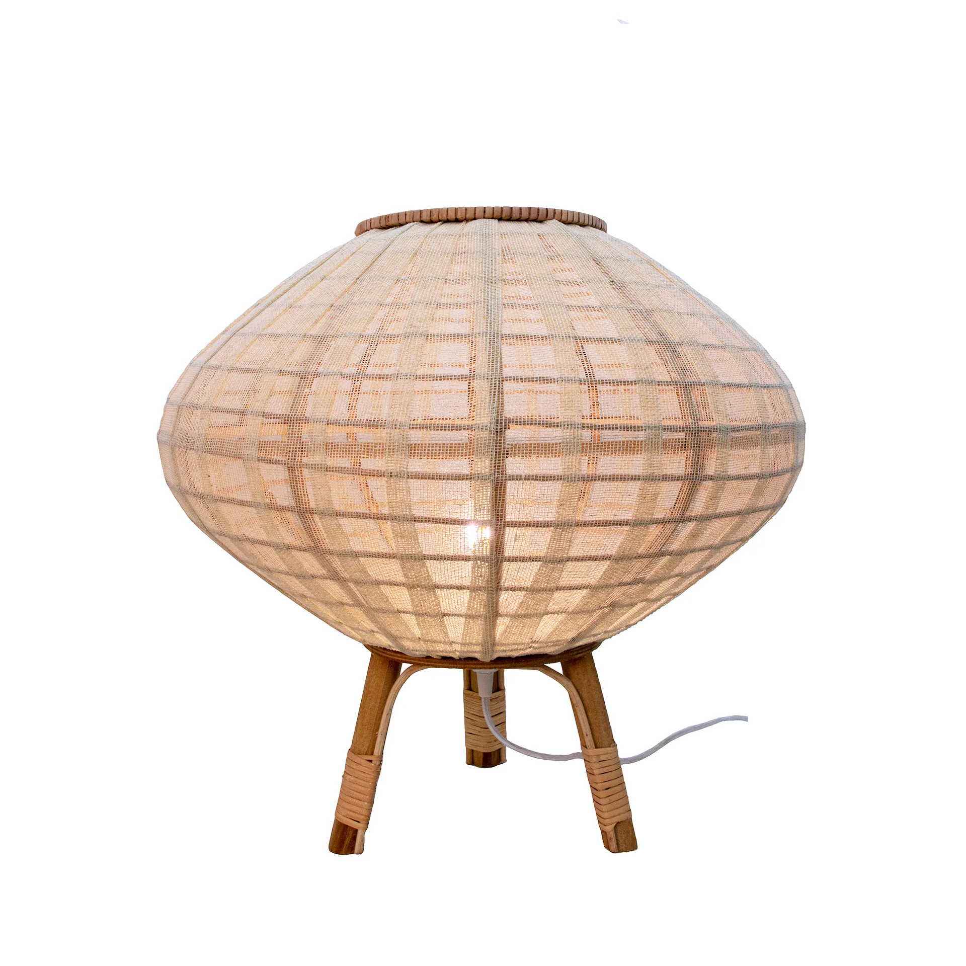 Candeeiro de pé Borneo Ø50 cm, Natural Globen Lighting