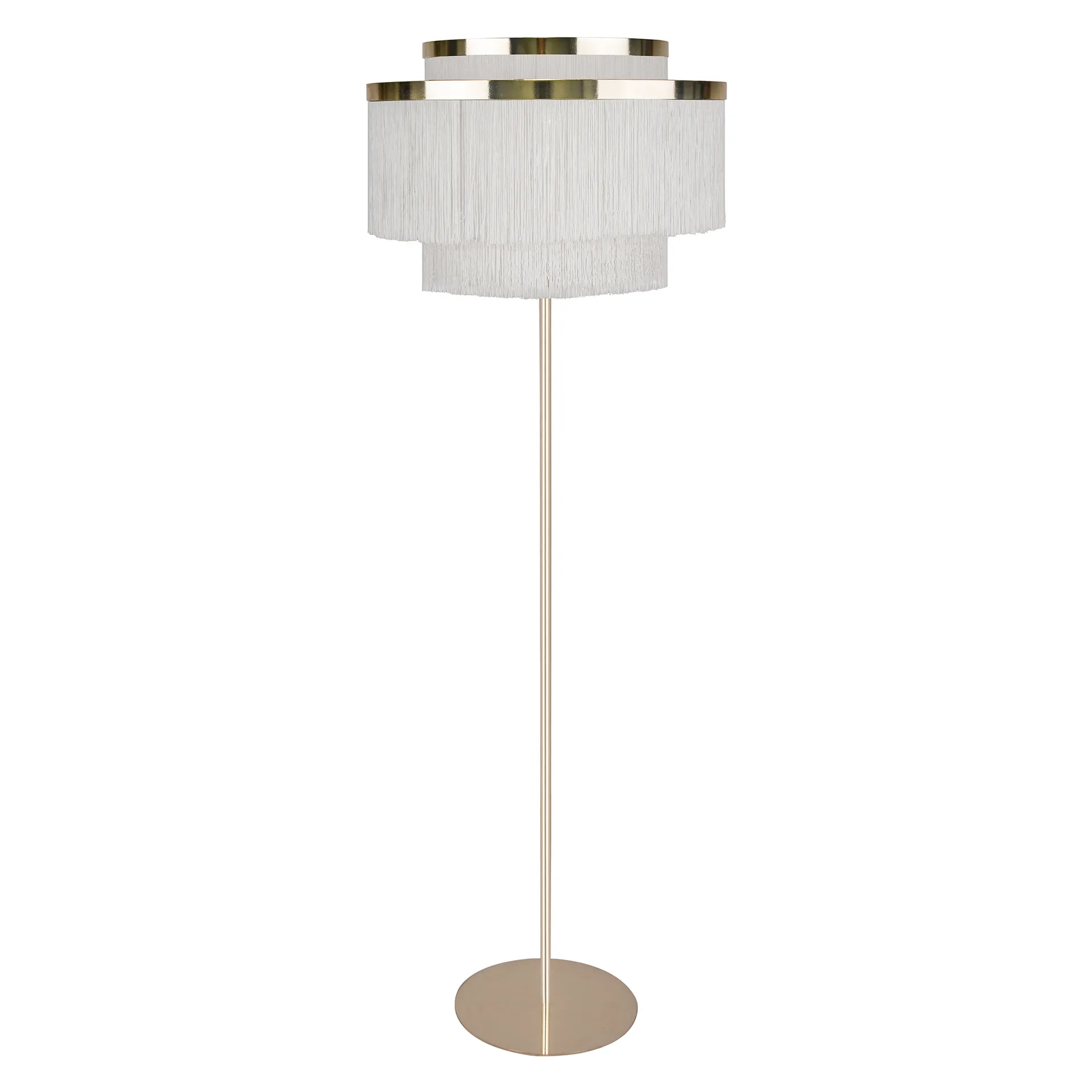 Candeeiro de pé Frans, Branco-bronze Globen Lighting
