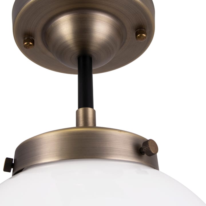Candeeiro de teto Alley IP44, Latão antigo-branco Globen Lighting